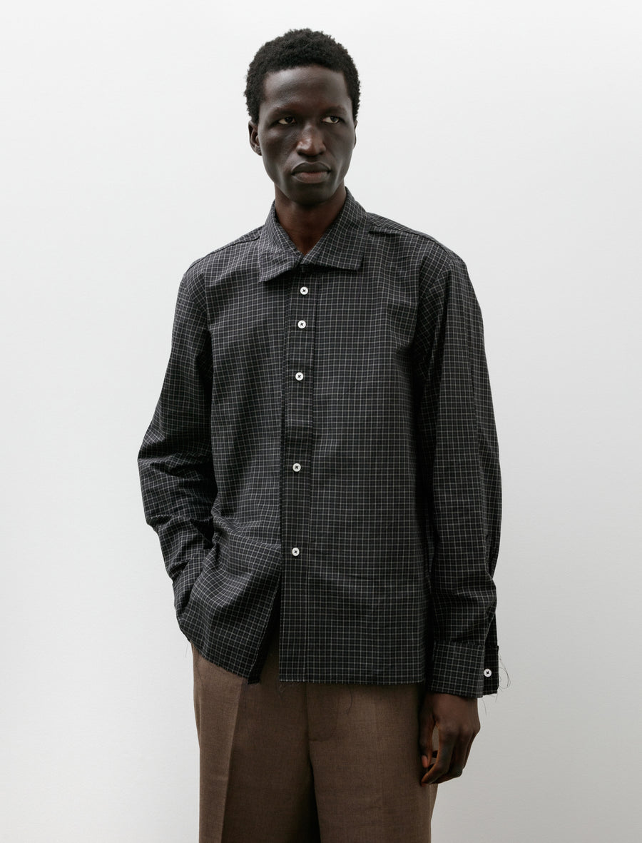 Folded Shirt Black Check - Image 1