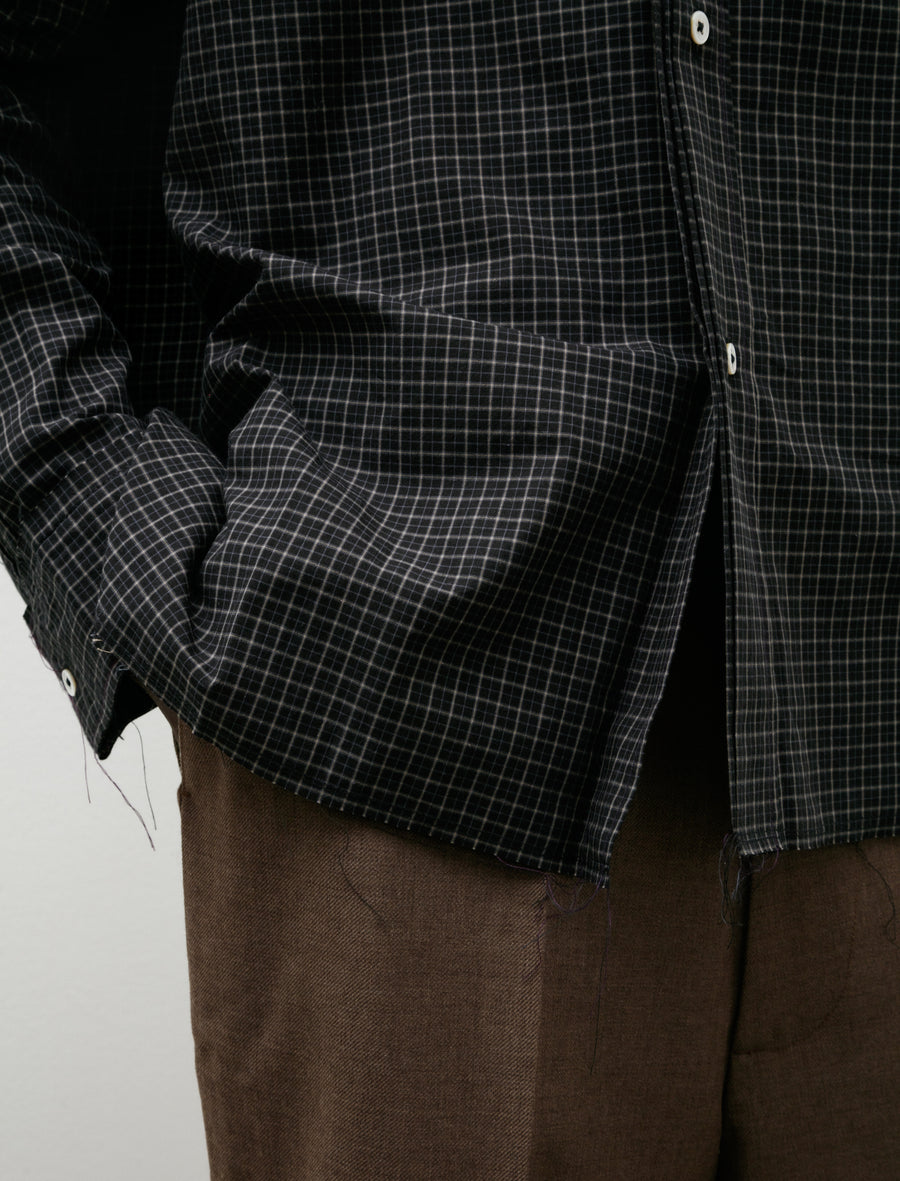 Folded Shirt Black Check - Image 4