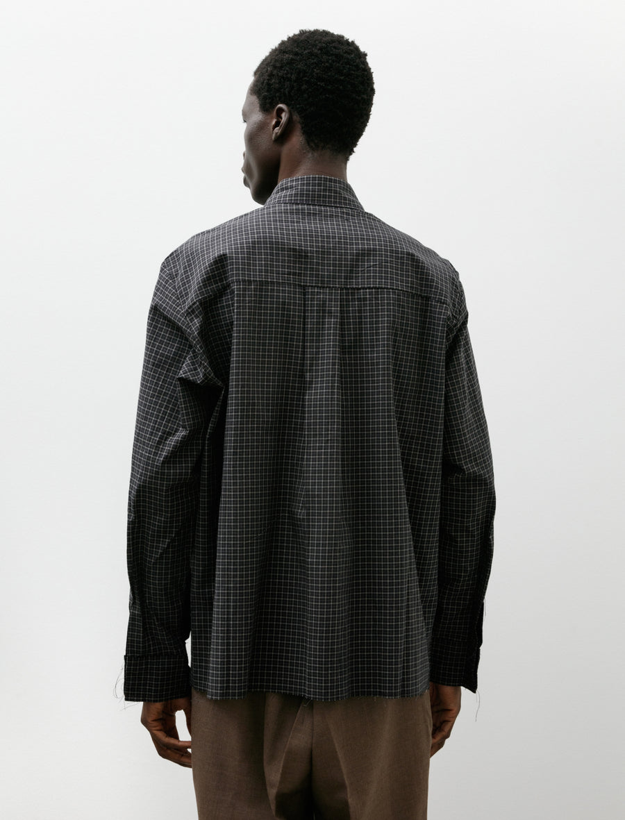 Folded Shirt Black Check - Image 2