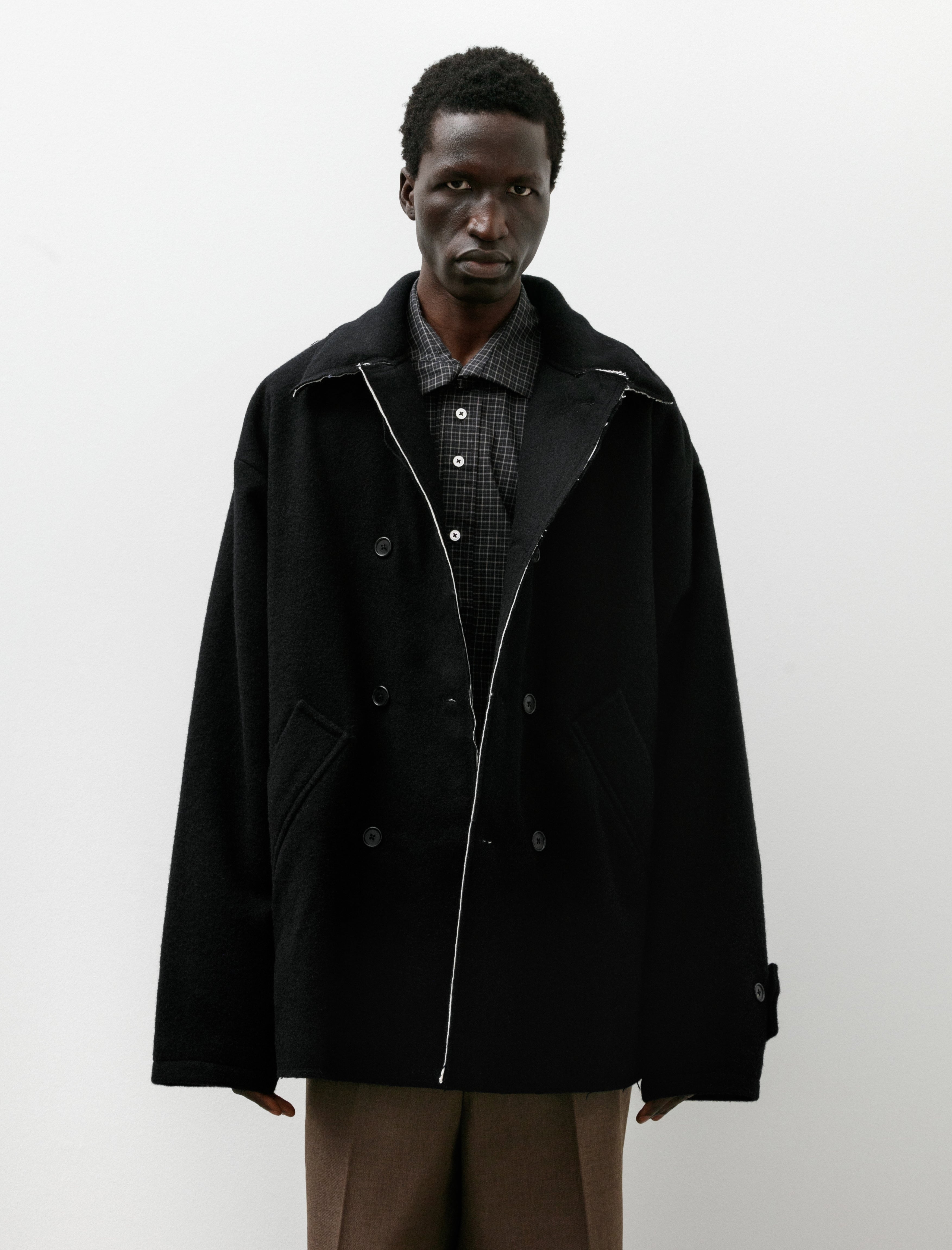 Camiel Fortgens Peacoat Mack Melton Wool Black