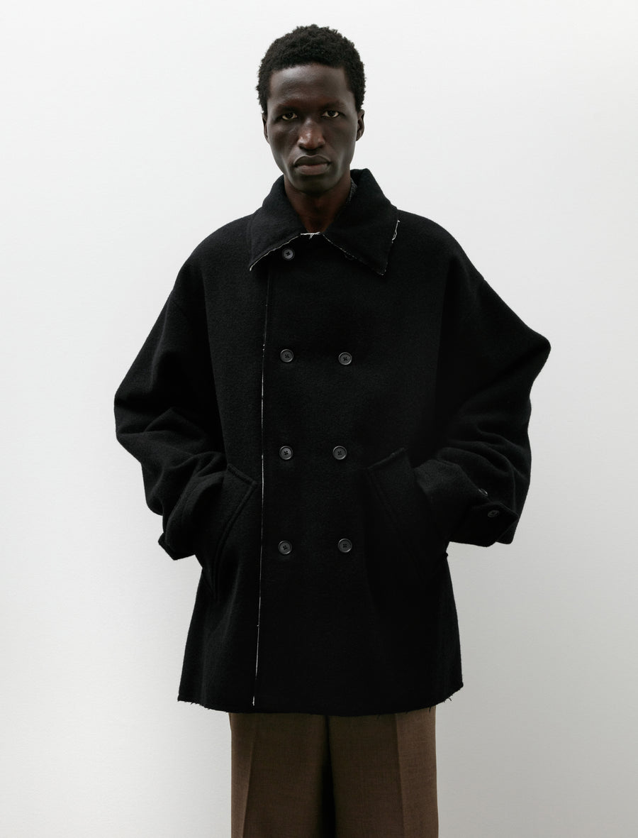 Peacoat Mack Melton Wool Black - Image 1