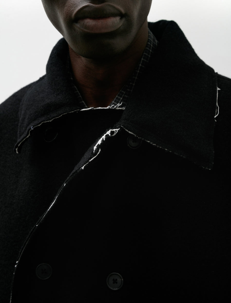 Peacoat Mack Melton Wool Black - Image 5