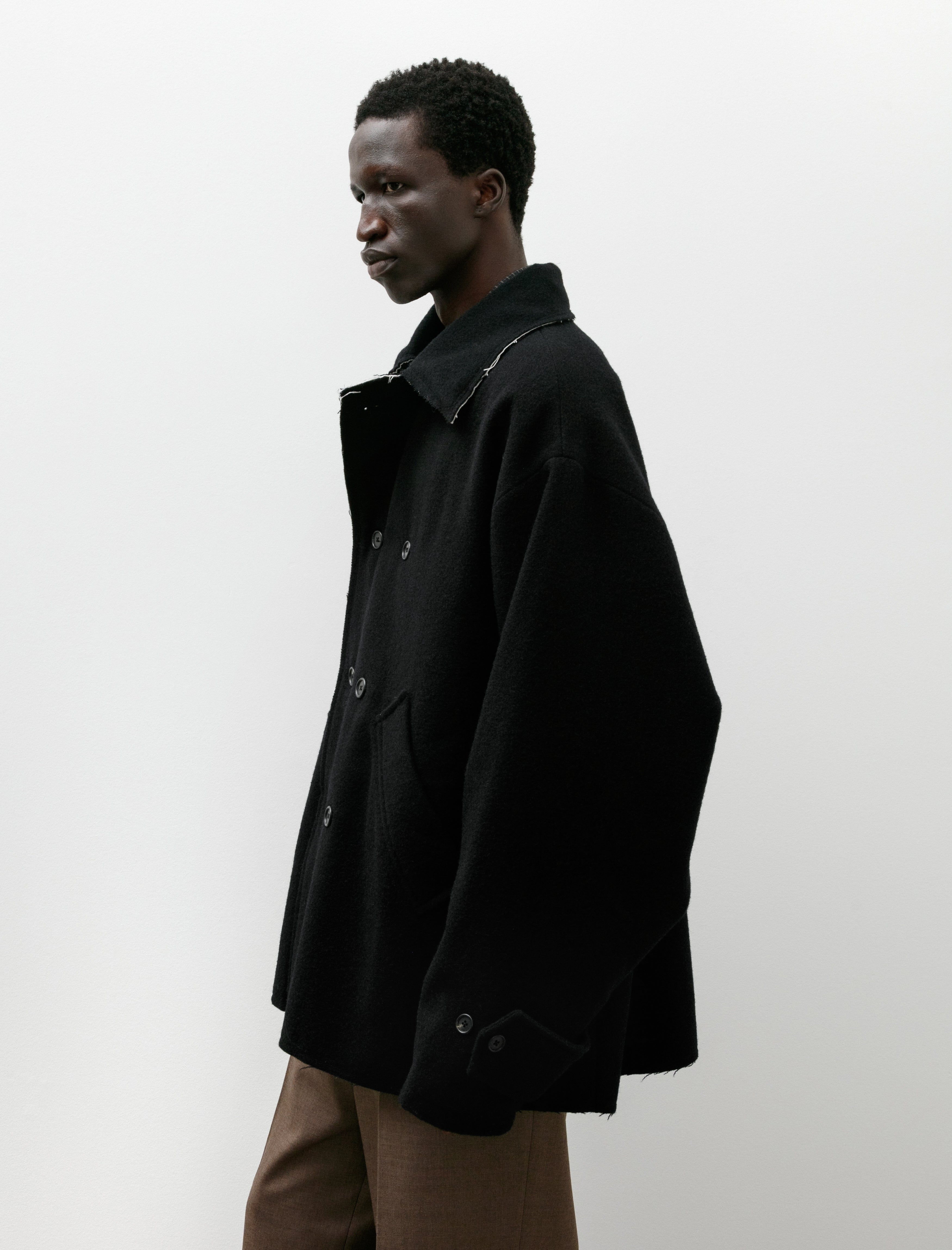 Camiel Fortgens Peacoat Mack Melton Wool Black