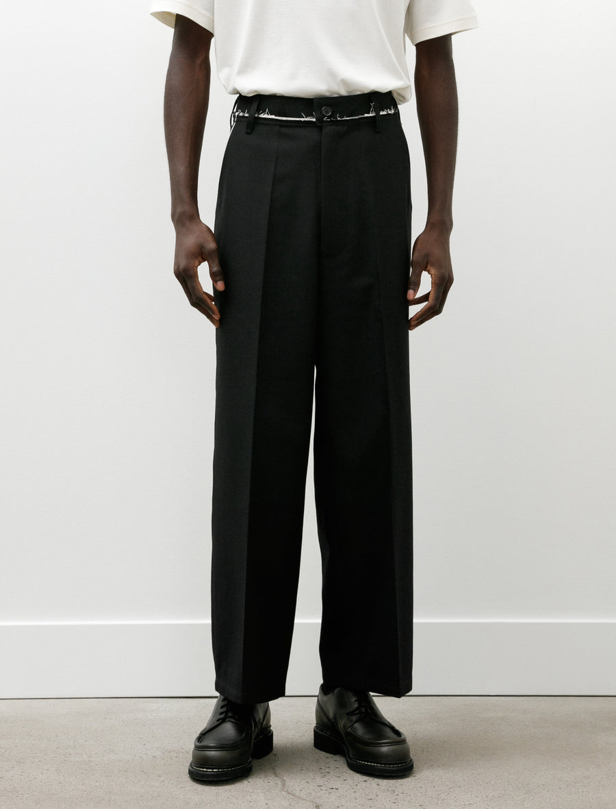 Straight Slack Poly Wool Twill Black - Image 4