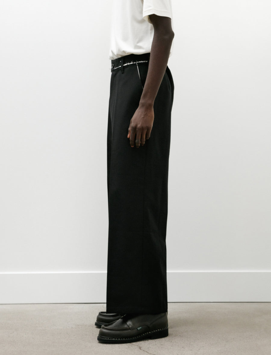 Straight Slack Poly Wool Twill Black - Image 6