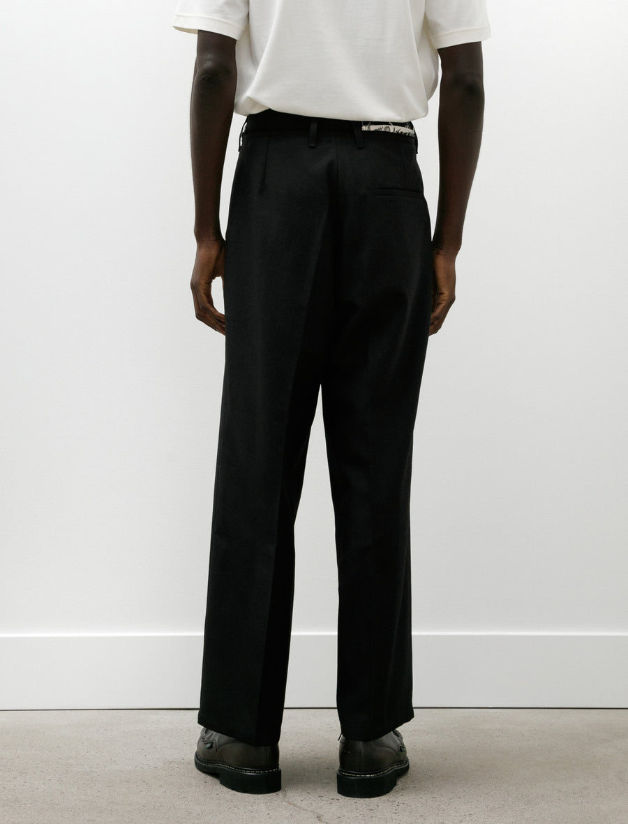 Straight Slack Poly Wool Twill Black - Image 5