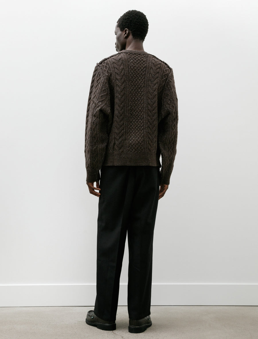 Straight Slack Poly Wool Twill Black - Image 2