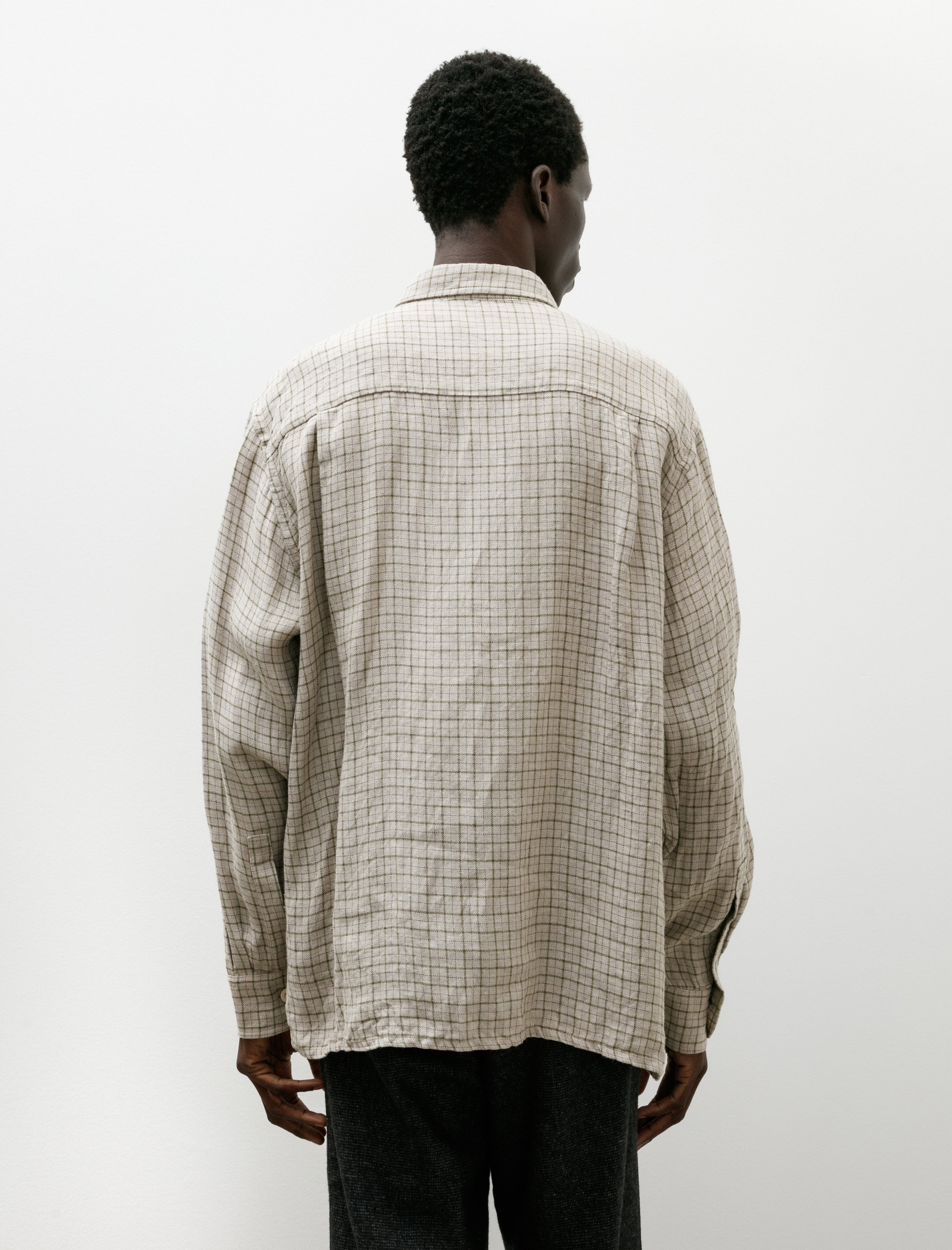Conkers Relaxed Farmer Shirt Linen Spore