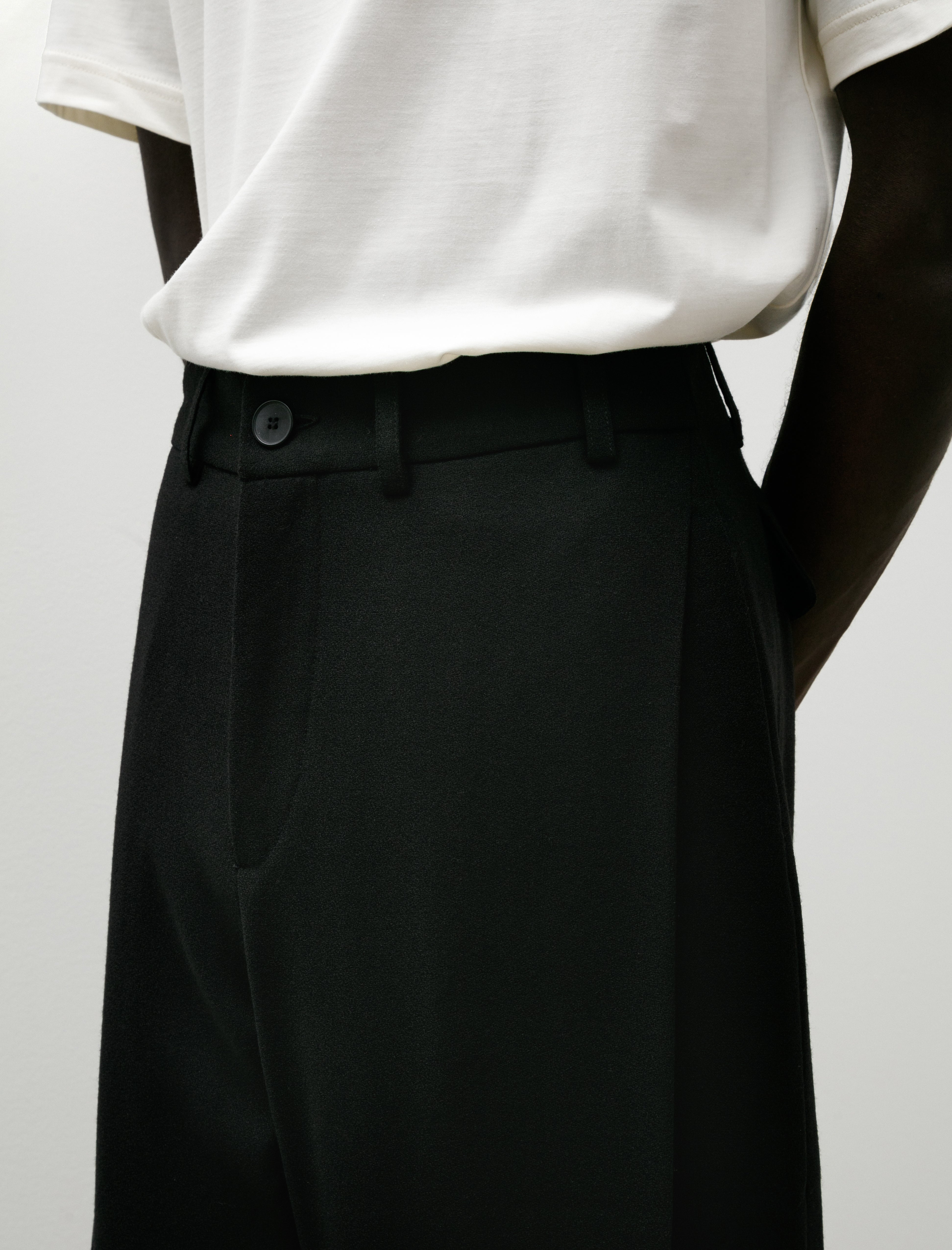 Lea Boberg LB-3-DP Trousers Wool Crepe Black