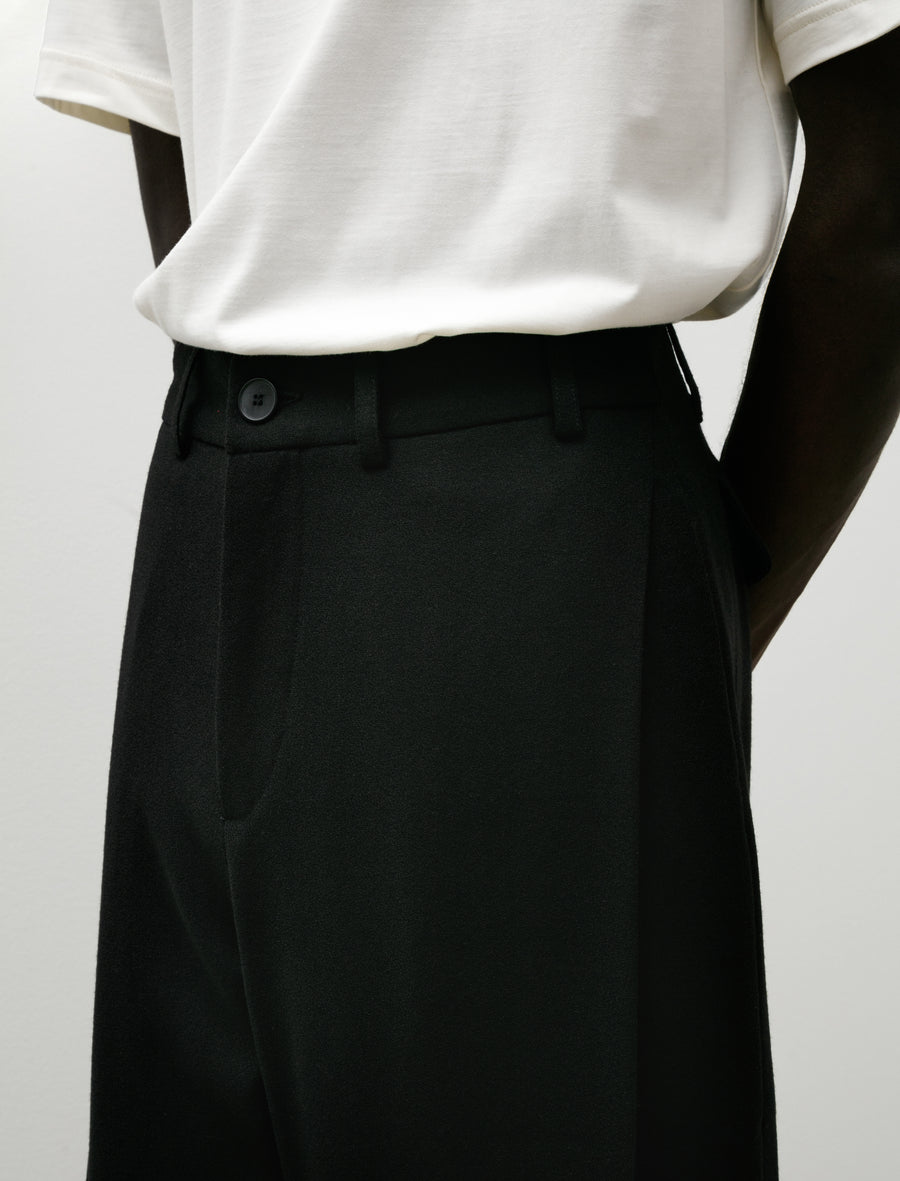 LB-3-DP Trousers Wool Crepe Black - Image 7