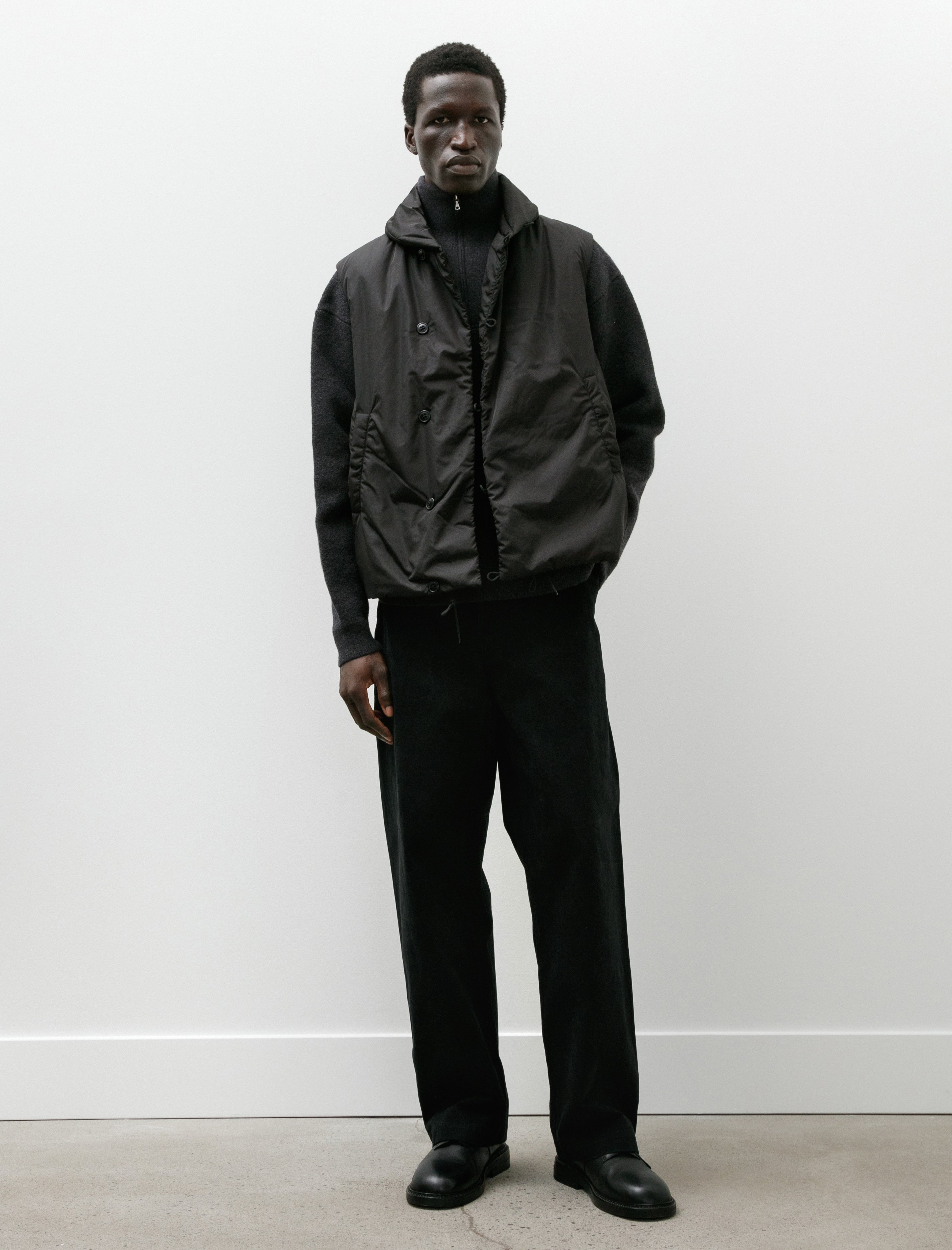 Arpenteur Lux Pants Garment Dyed Moleskin Black