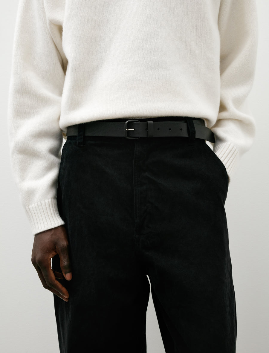 Logic Veg Tanned Leather Belt Black - Image 1