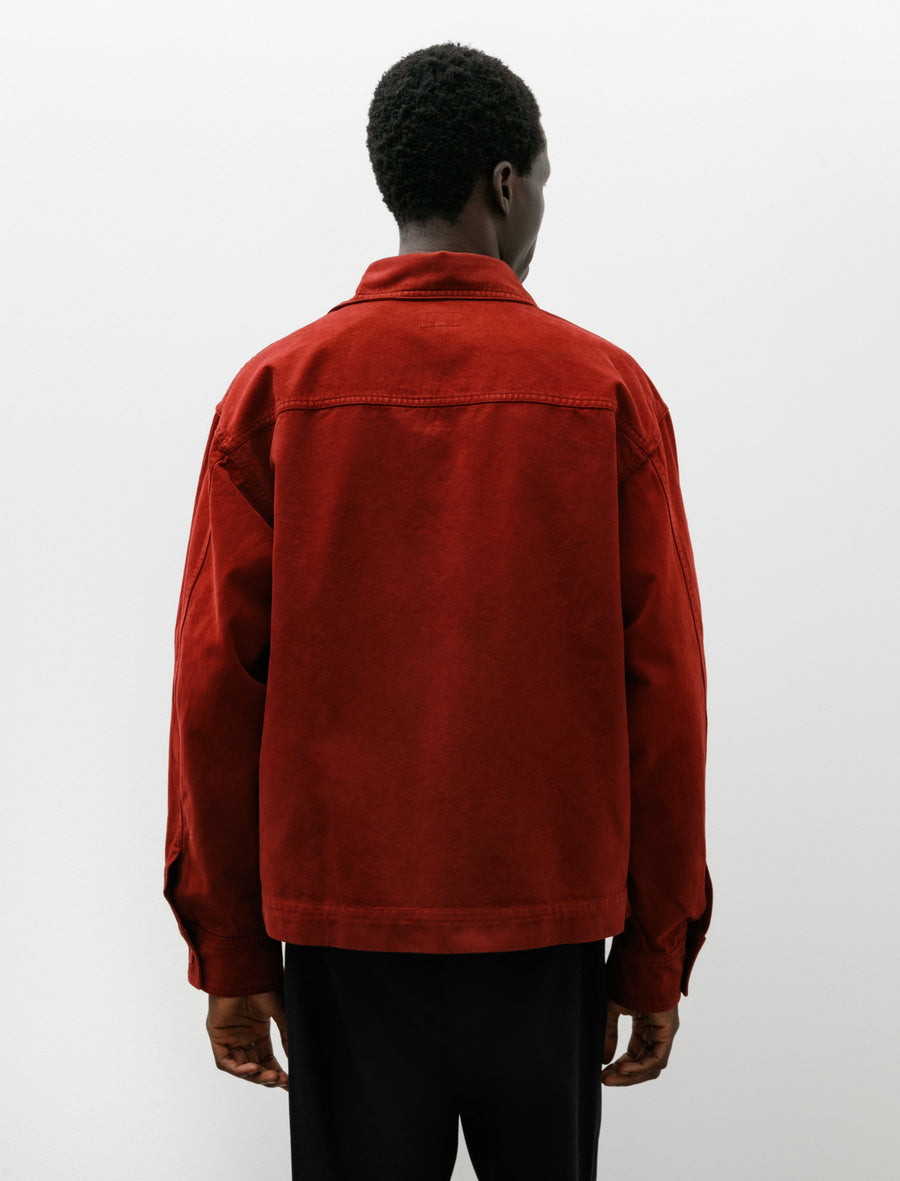 Lux Jacket Garment Dyed Moleskin Red - Image 2