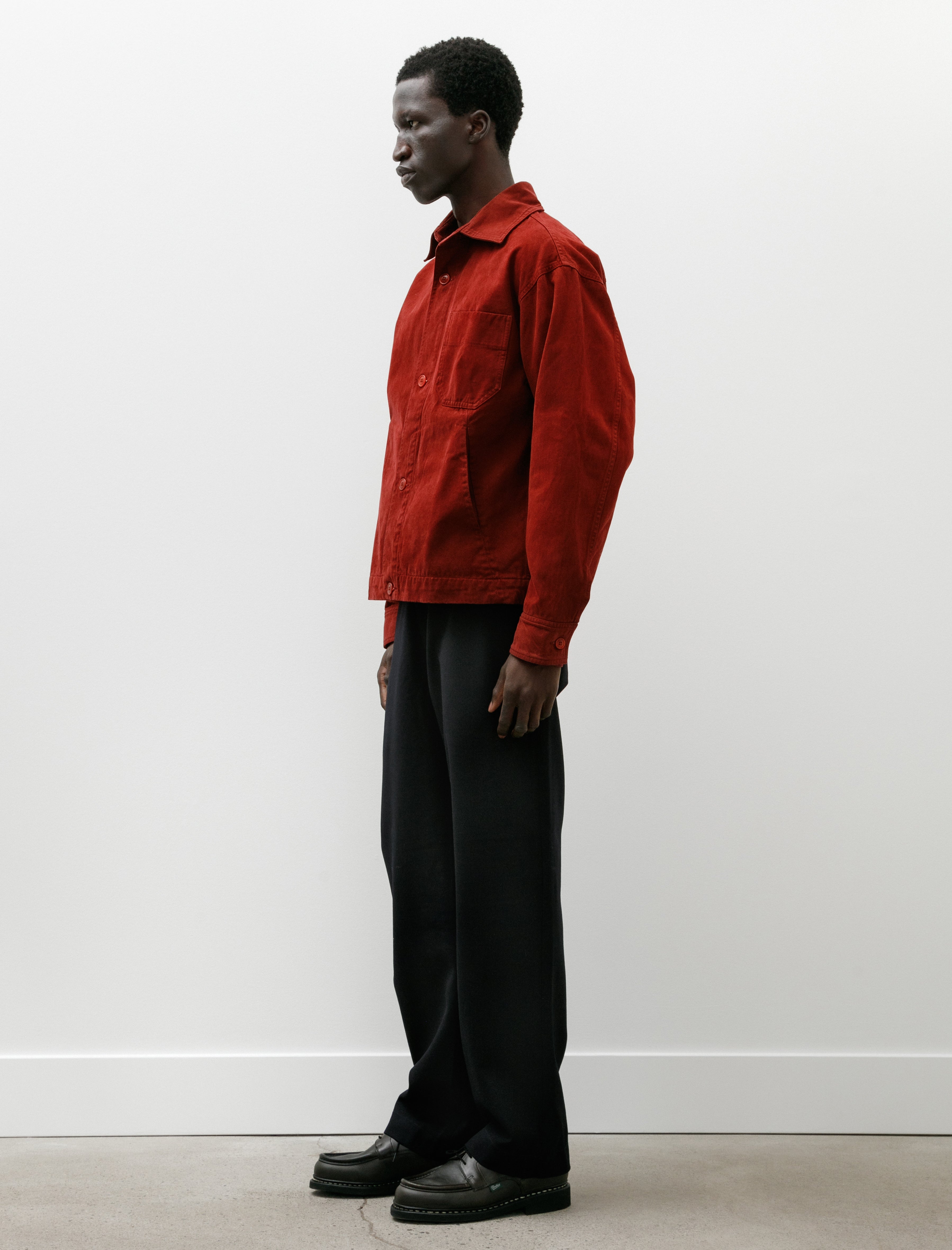 Arpenteur Fox P Lined Trousers Wool Gabardine Midnight