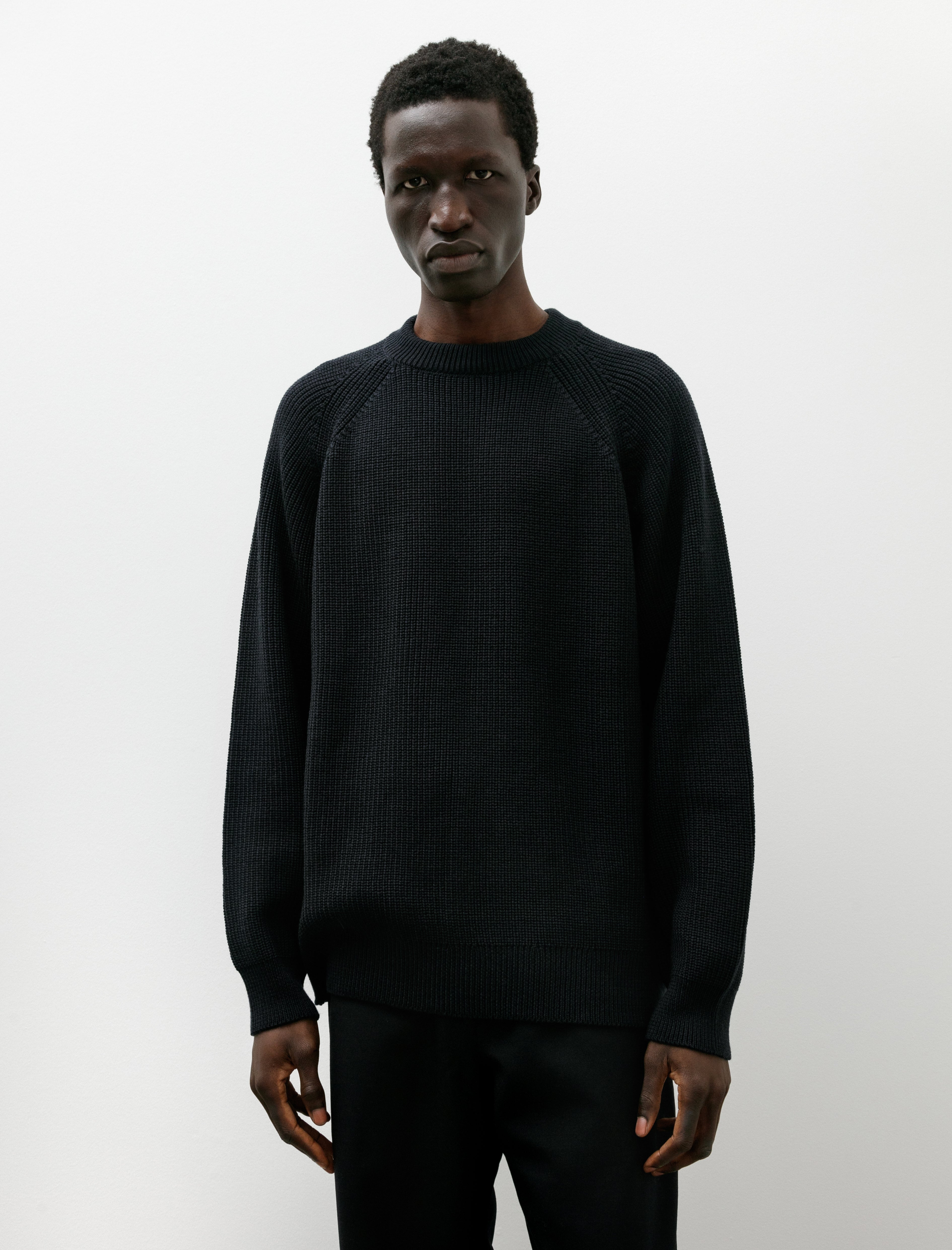 Arpenteur Plano Sweater Merino Wool Rib Midnight