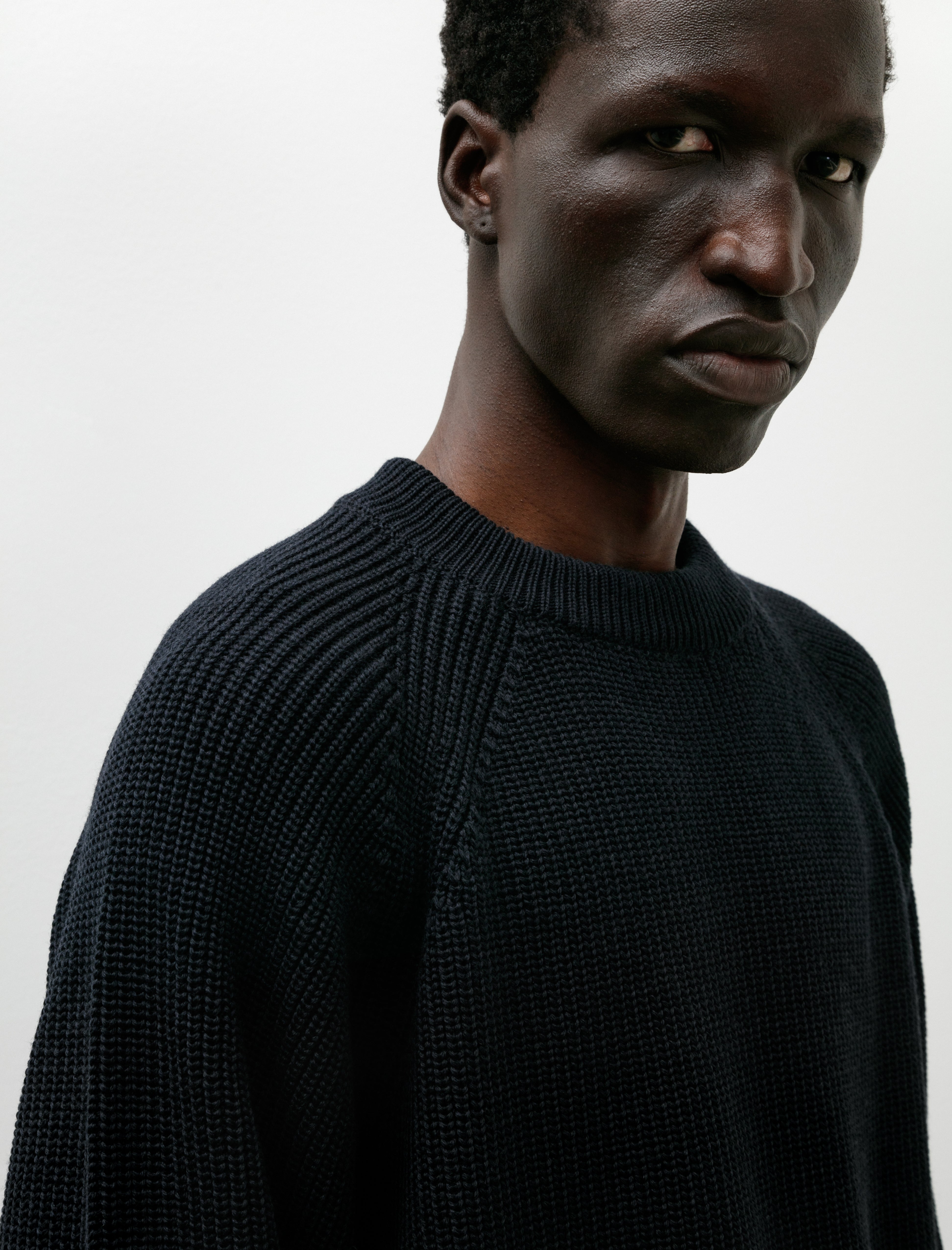 Arpenteur Plano Sweater Merino Wool Rib Midnight