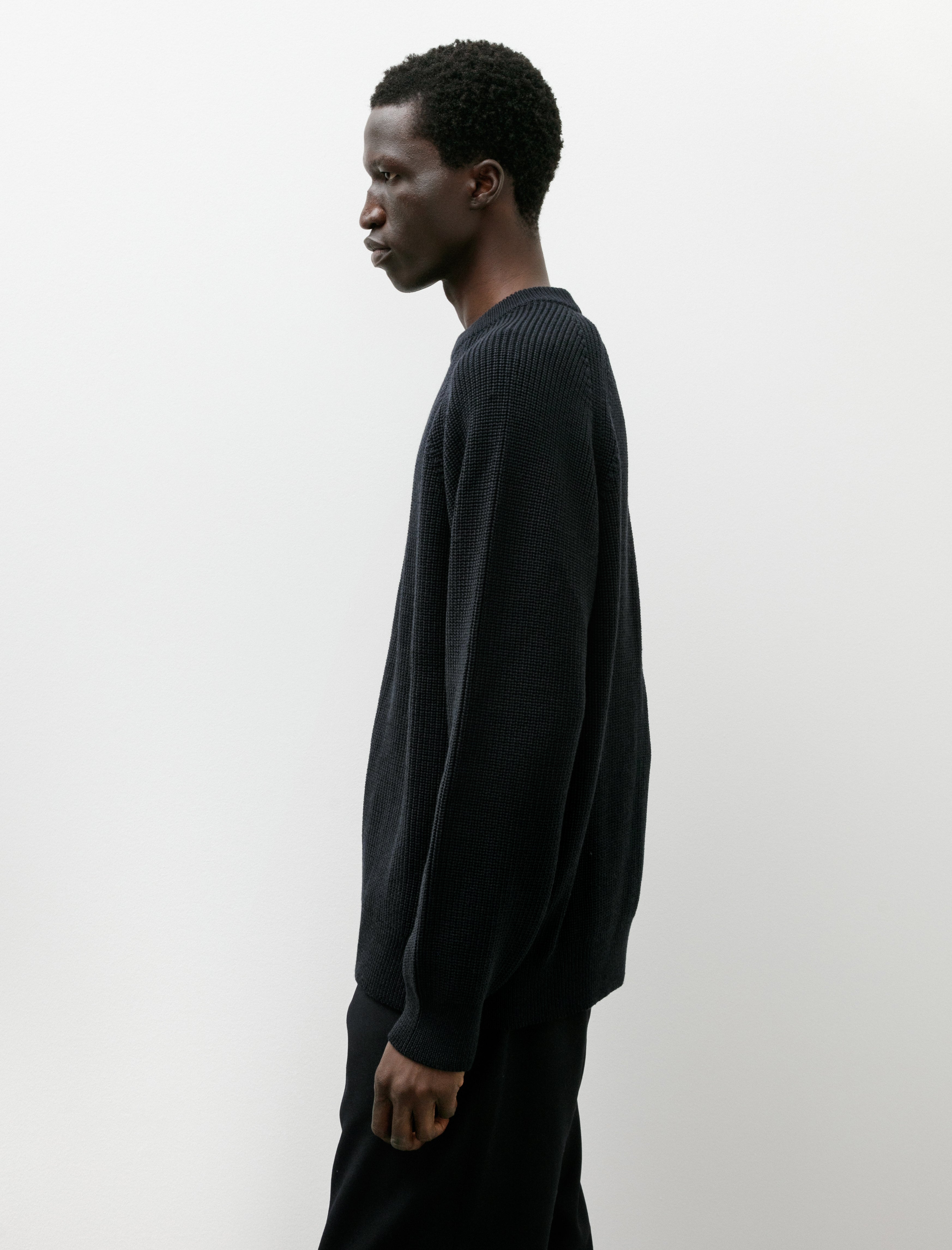 Arpenteur Plano Sweater Merino Wool Rib Midnight