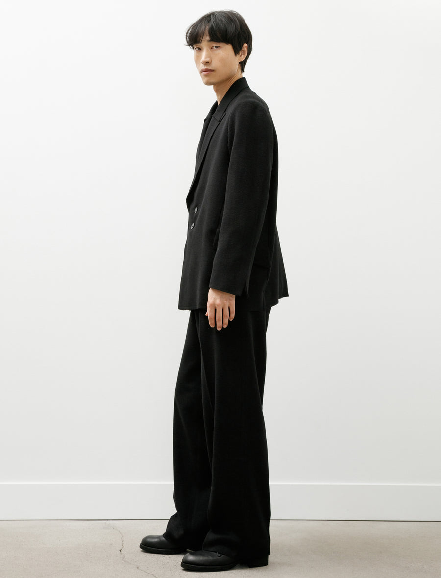LB-20I-AP FF Trousers Brushed Wool Cashmere Silk Black - Image 2