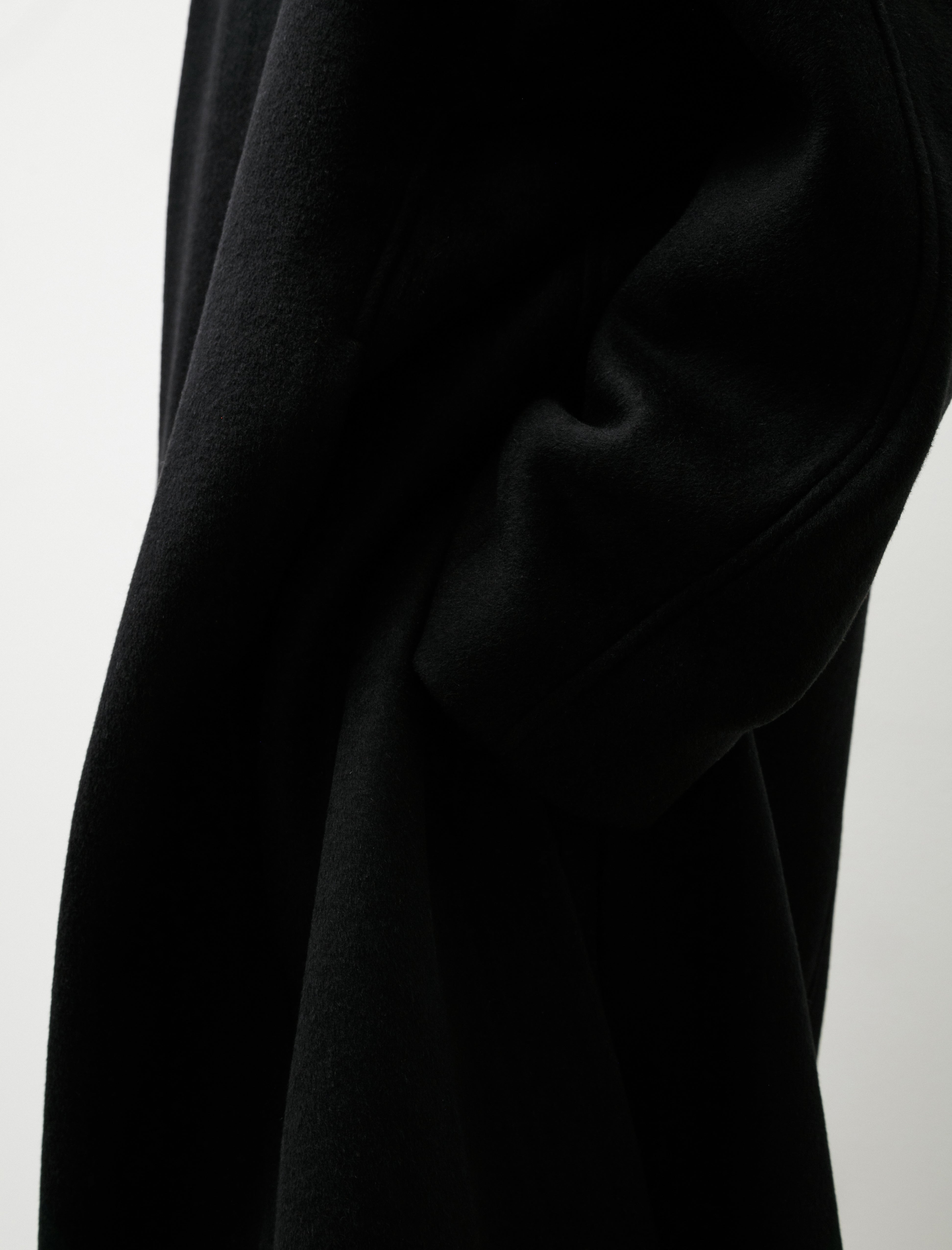 Lea Boberg LB-21A-TP Coat Brushed Wool Cashmere Silk Black