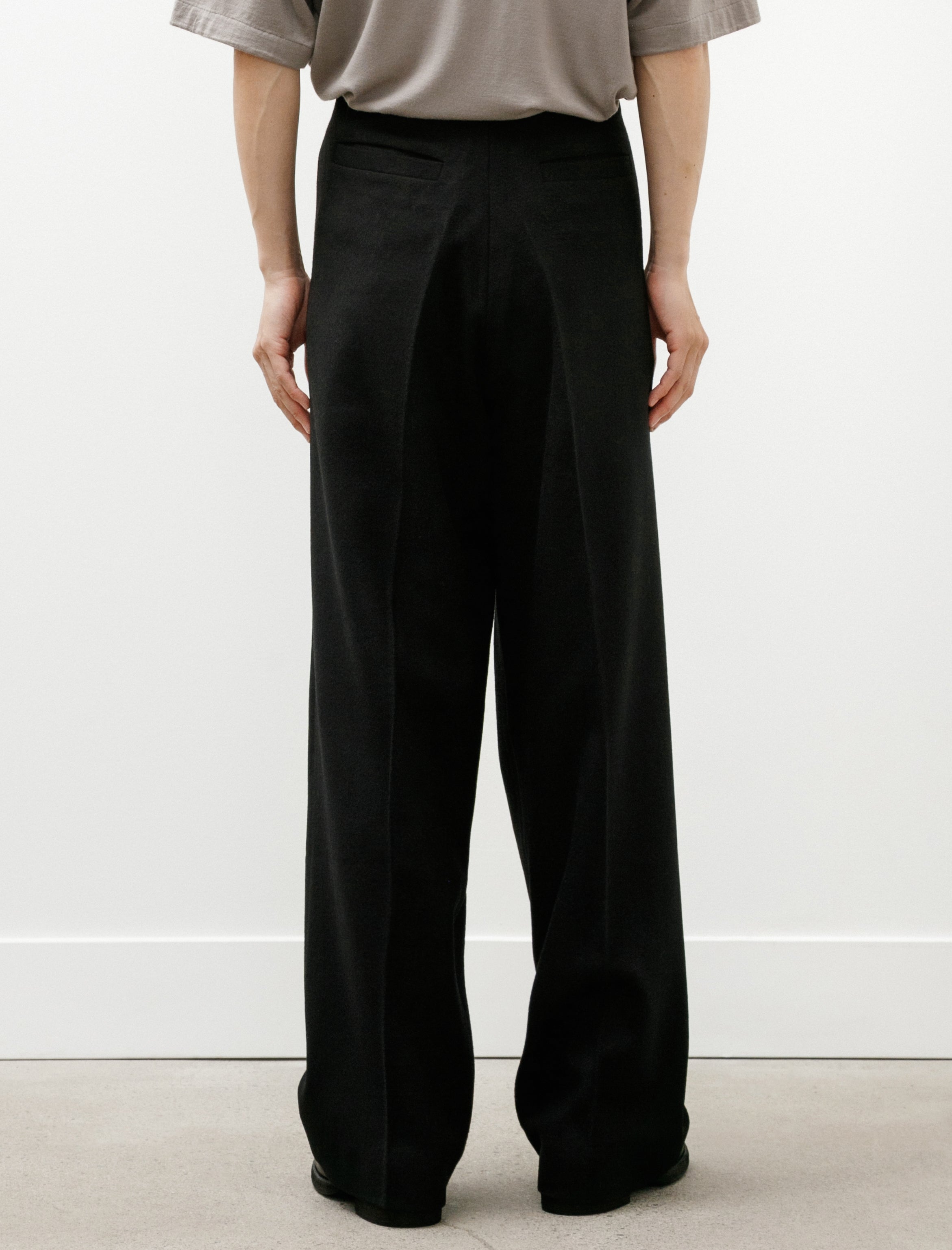 Lea Boberg LB-20I-AP FF Trousers Brushed Wool Cashmere Silk Black