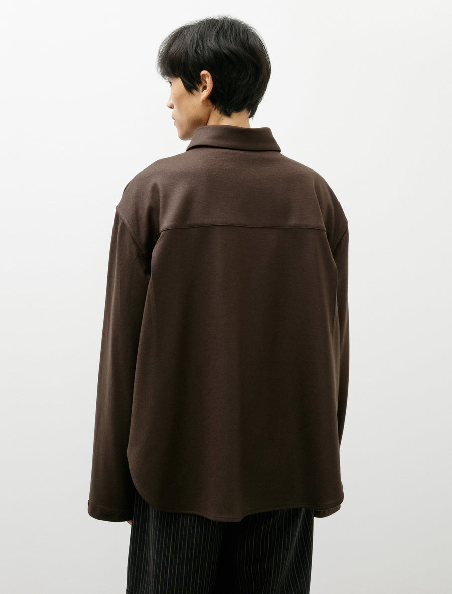 LB-25T-SC-FF Shirt Wool Flannel Brown - Image 2
