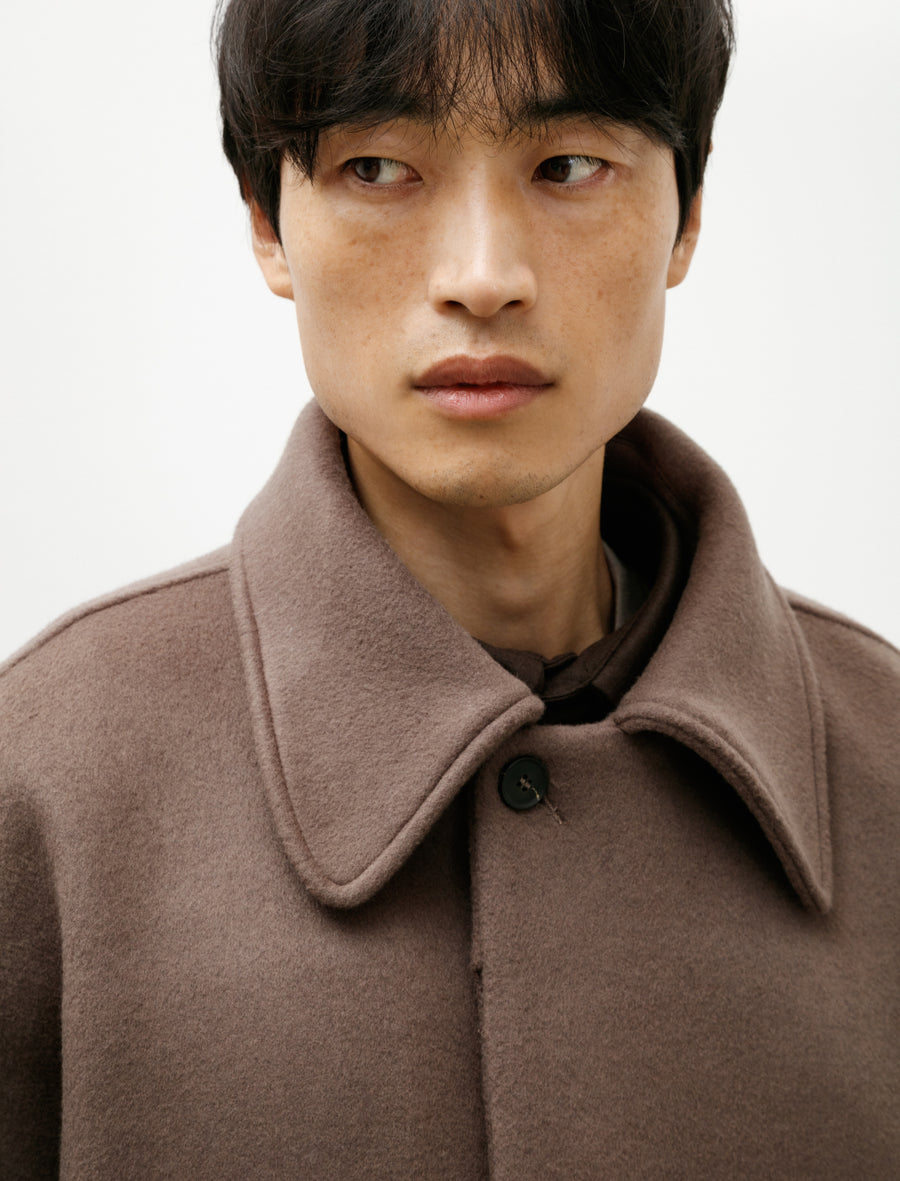 LB-16D-TP Chore Jacket Boiled Wool Deadstock Taupe - Image 6