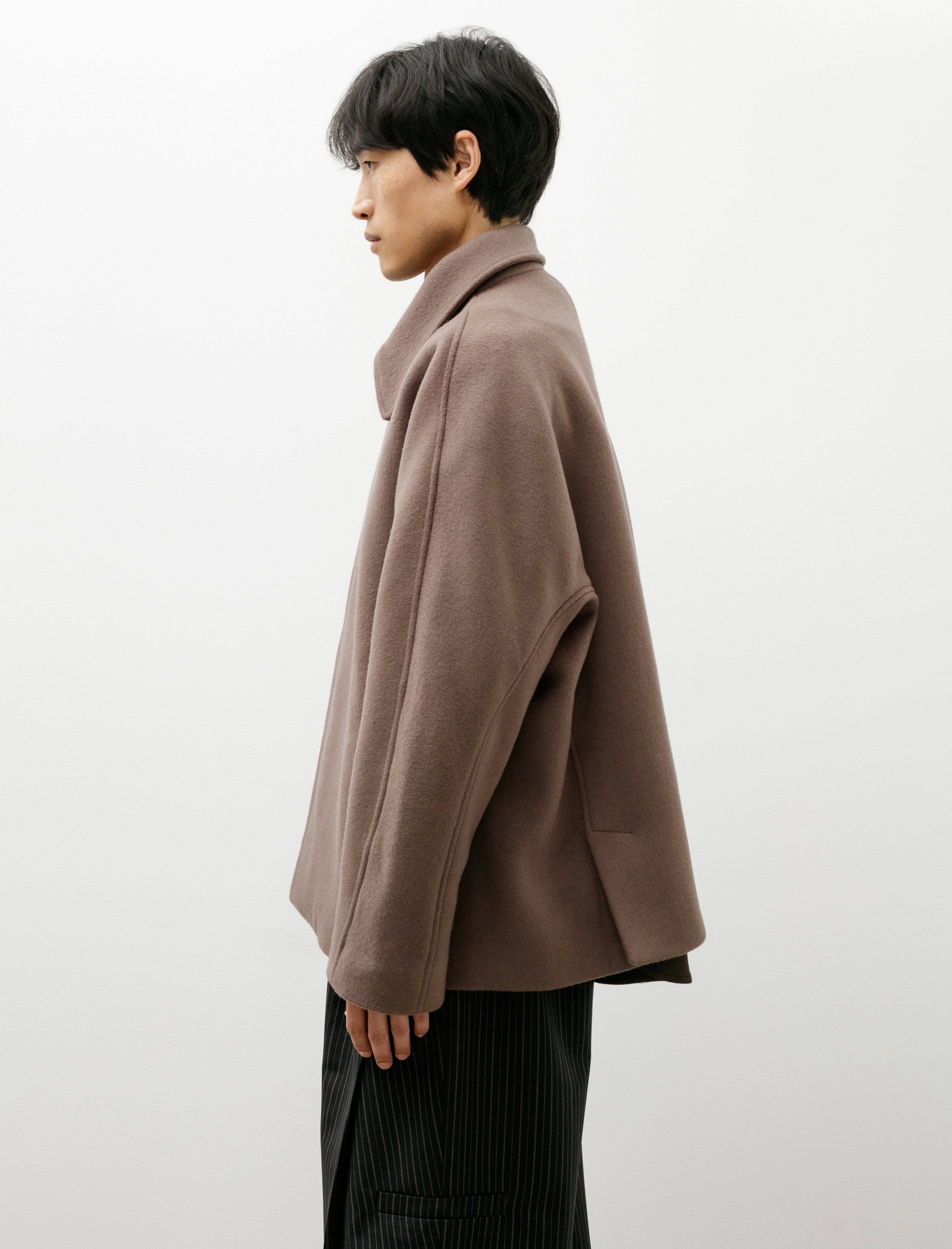 Lea Boberg LB-16D-TP Chore Jacket Boiled Wool Deadstock Taupe