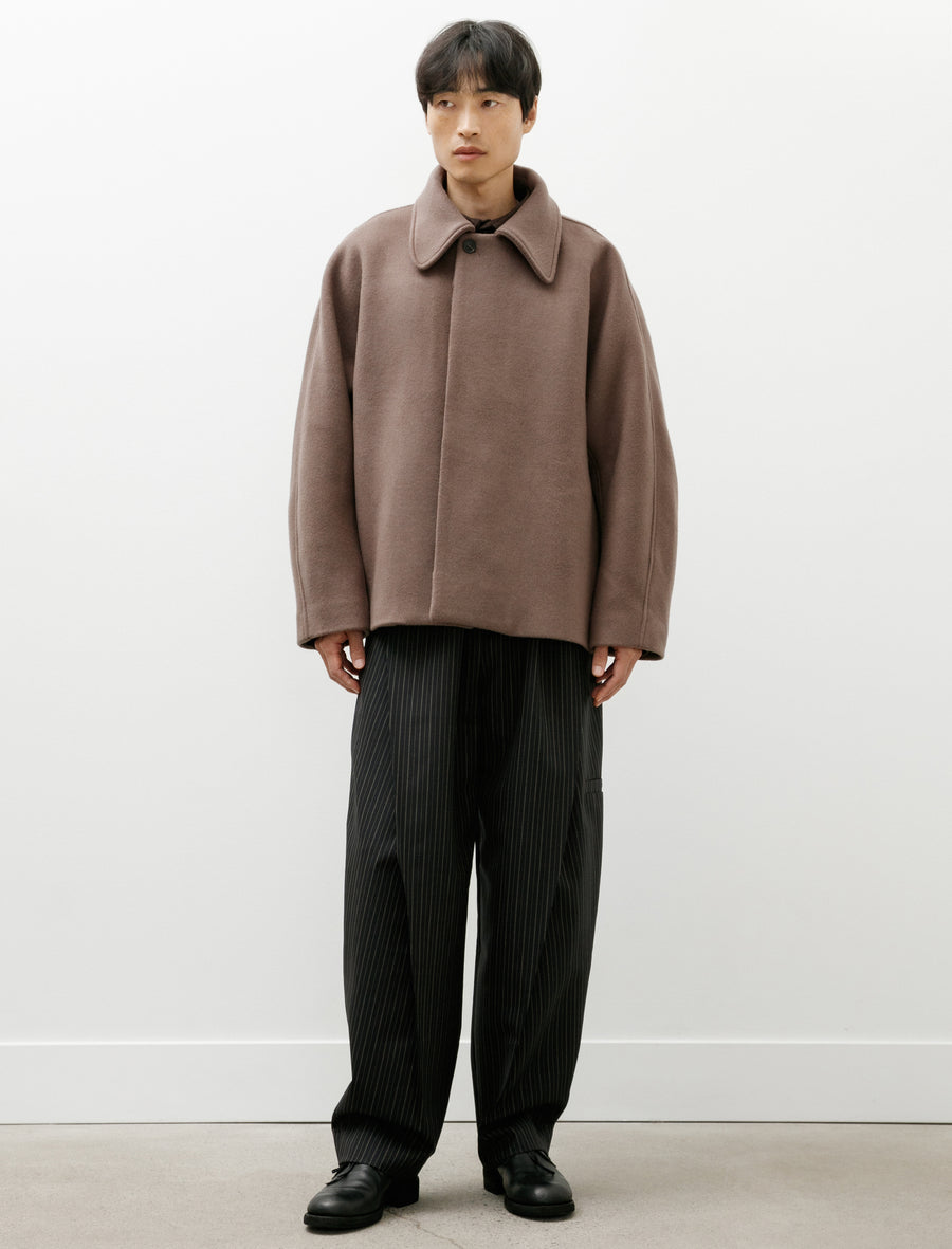 LB-16D-TP Chore Jacket Boiled Wool Deadstock Taupe - Image 8