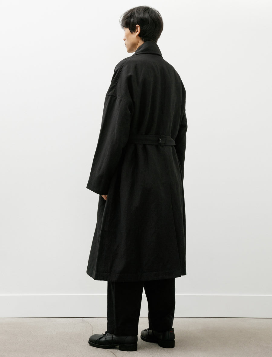 Moon Coat Linen Wool Black - Image 2
