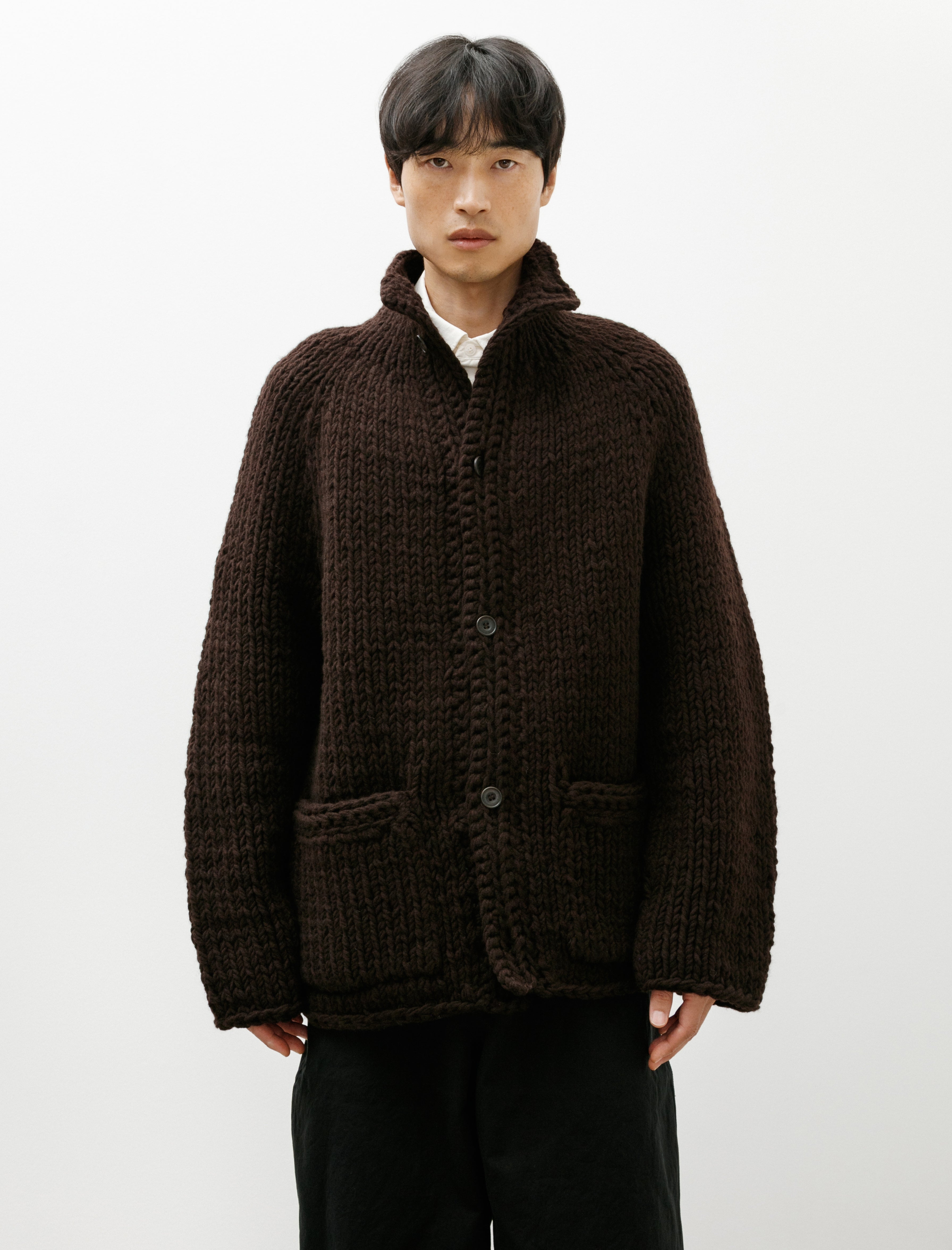 Casey Casey Camille Cardigan Chunky Ebony