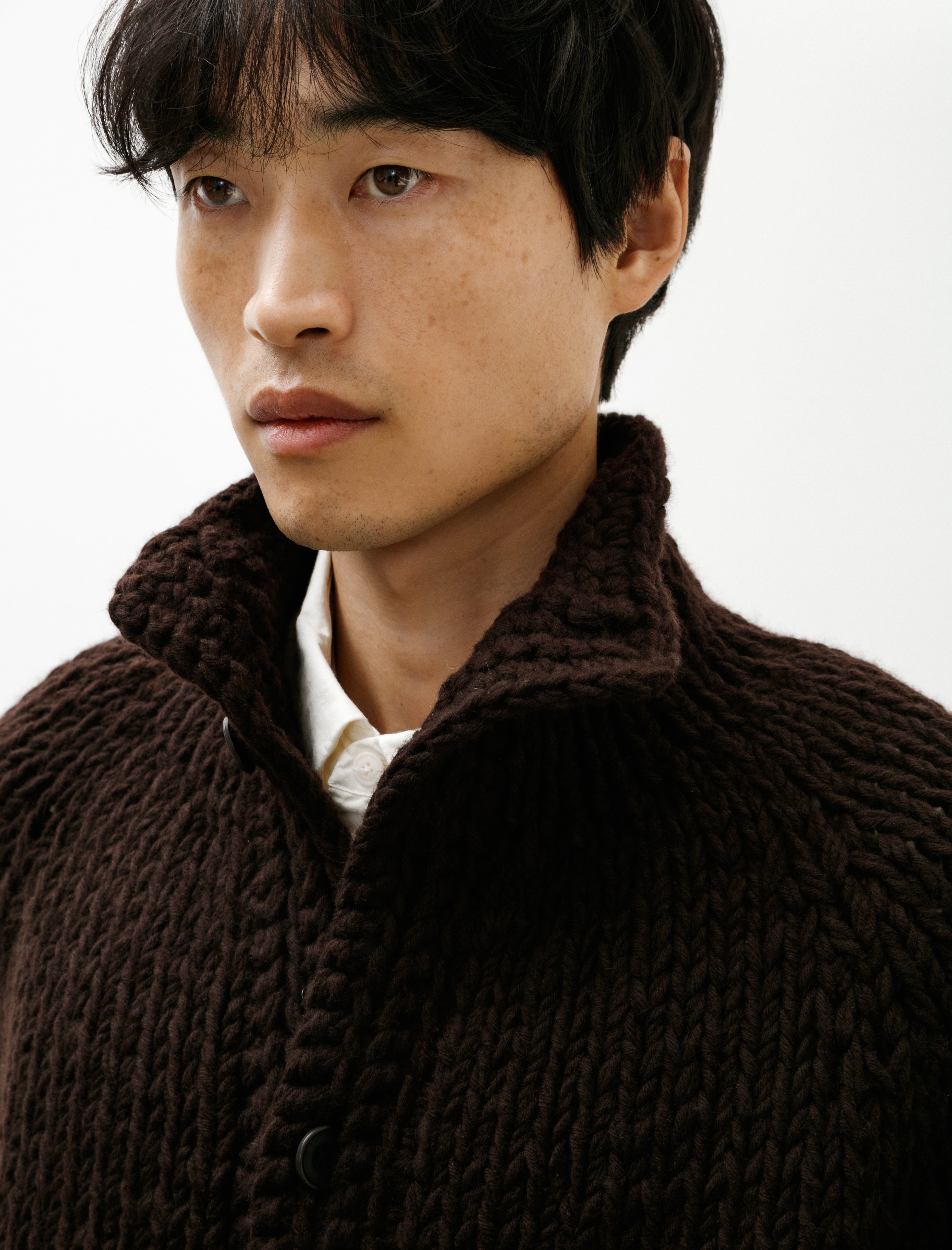 Casey Casey Camille Cardigan Chunky Ebony