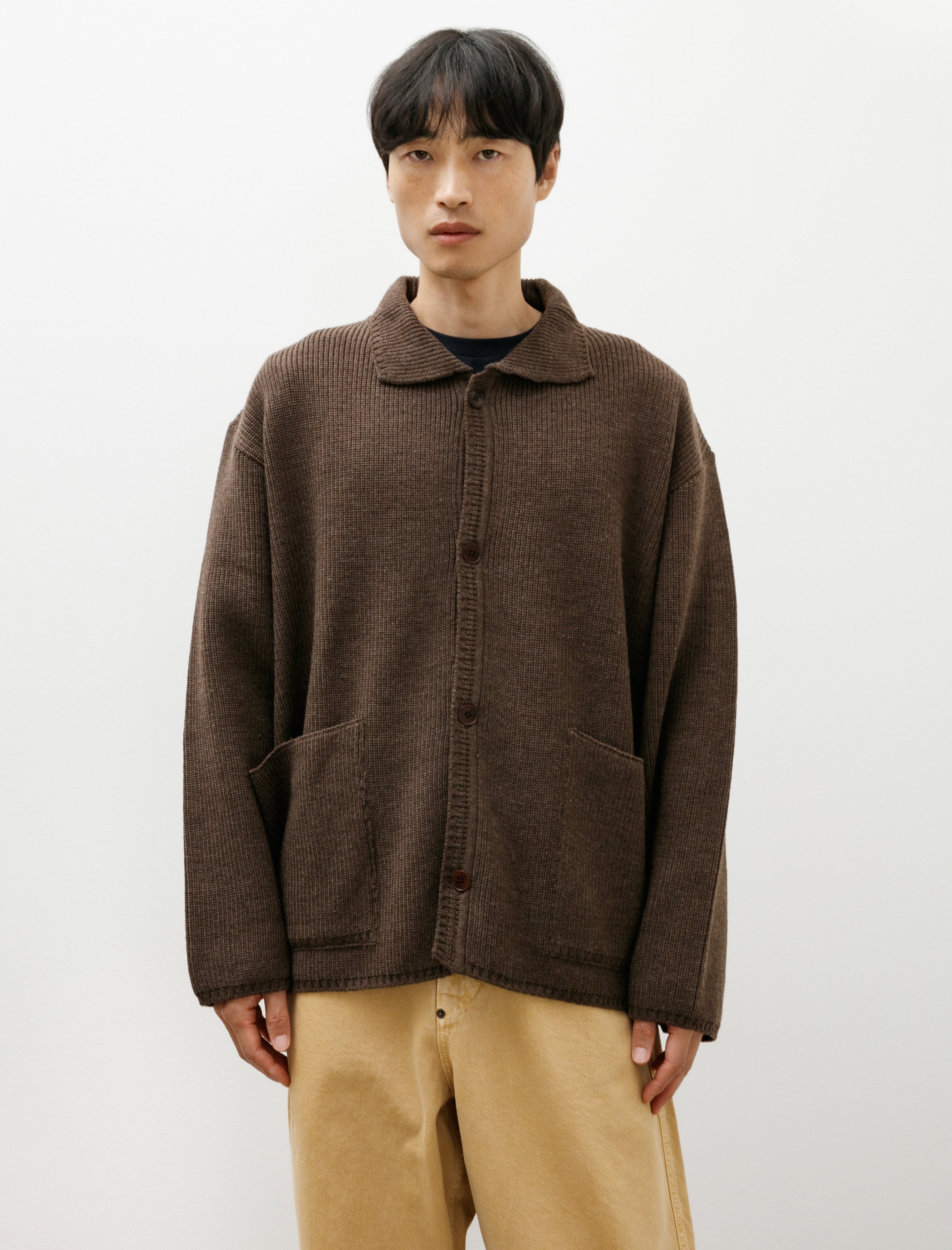 R21 Z-1 Machine Cardigan Black Sheep