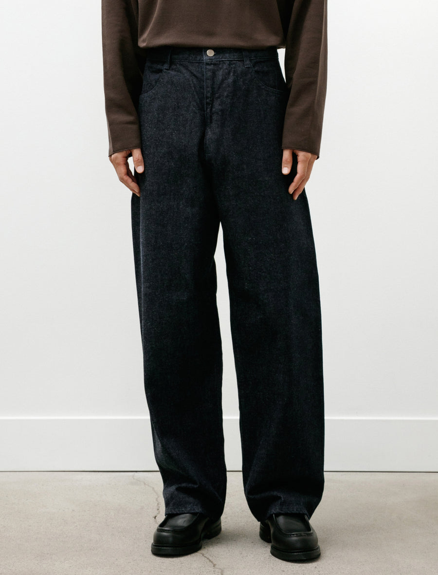 4 Pocket Wide Cut Denim Indigo - Image 4