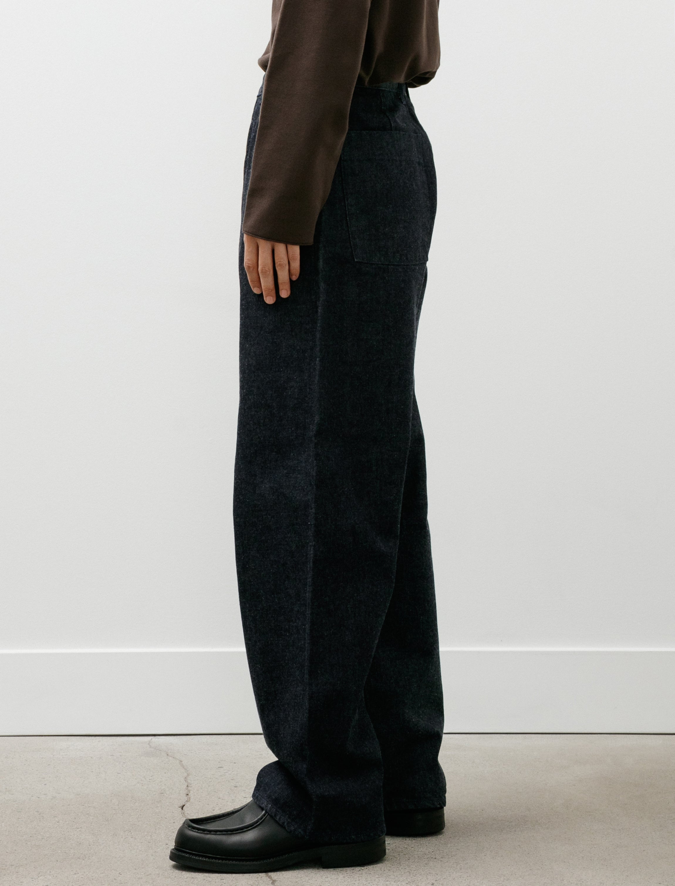 Arpenteur 4 Pocket Wide Cut Denim Indigo