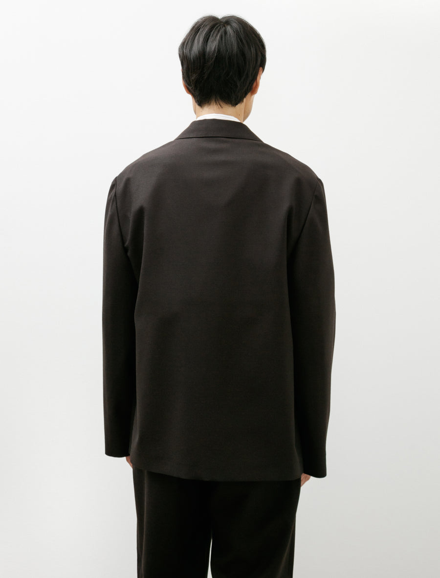 Patch Pocket Blazer Yarn Dye Wool Plainweave Ebony - Image 2