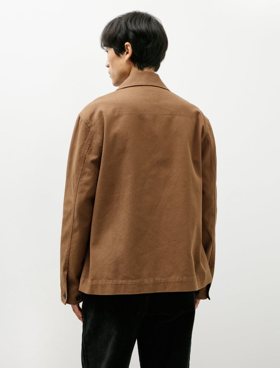 MHL Minimal Blazer Raised Cotton Drill Tobacco - Image 2