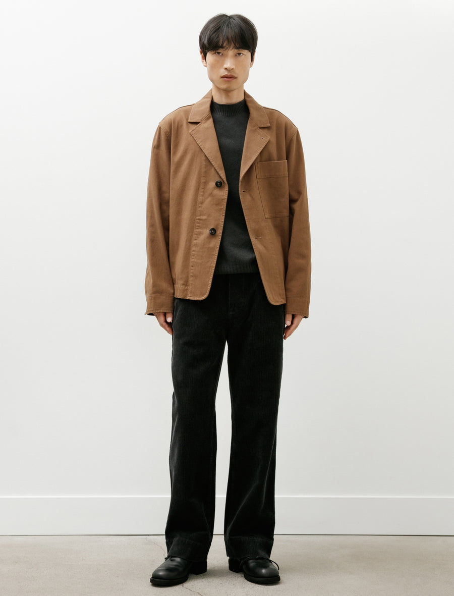 MHL Simple Trousers 8 Wale Cotton Corduroy Slate - Image 1
