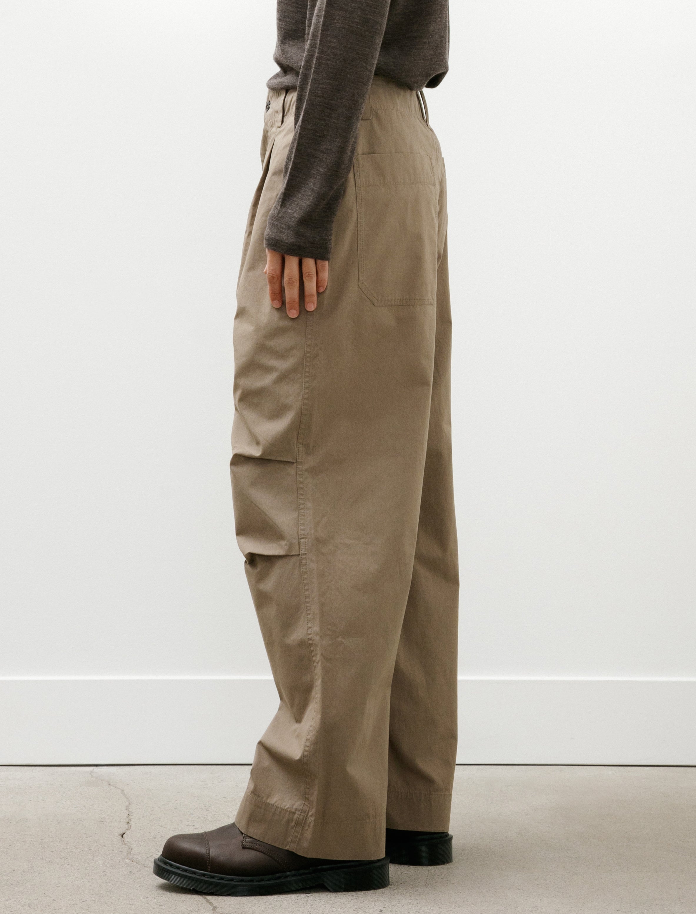 MHL Parachute Trouser Crisp Cotton Poplin Mouse
