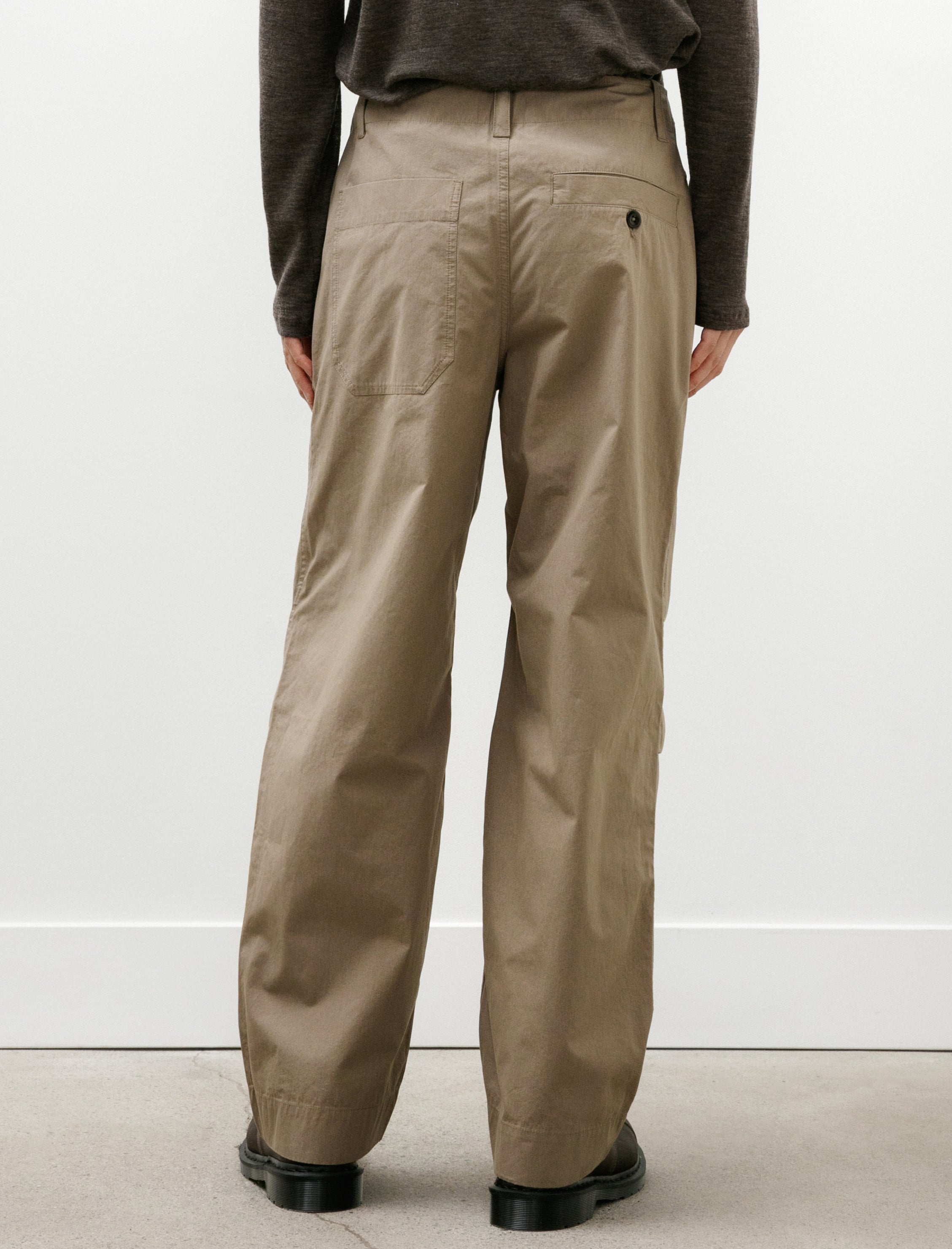 MHL Parachute Trouser Crisp Cotton Poplin Mouse