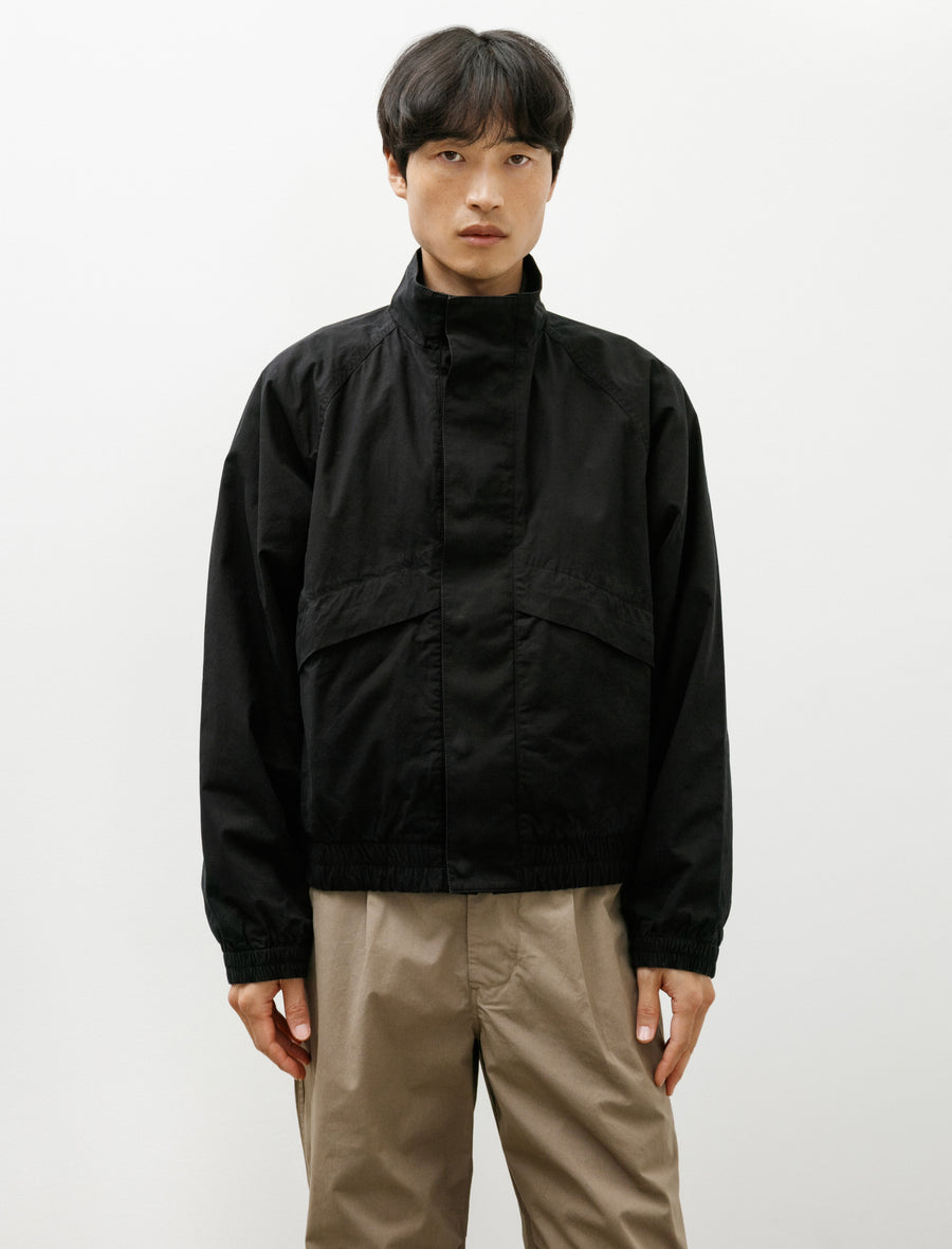 MHL Track Jacket Crisp Cotton Poplin Black - Image 1
