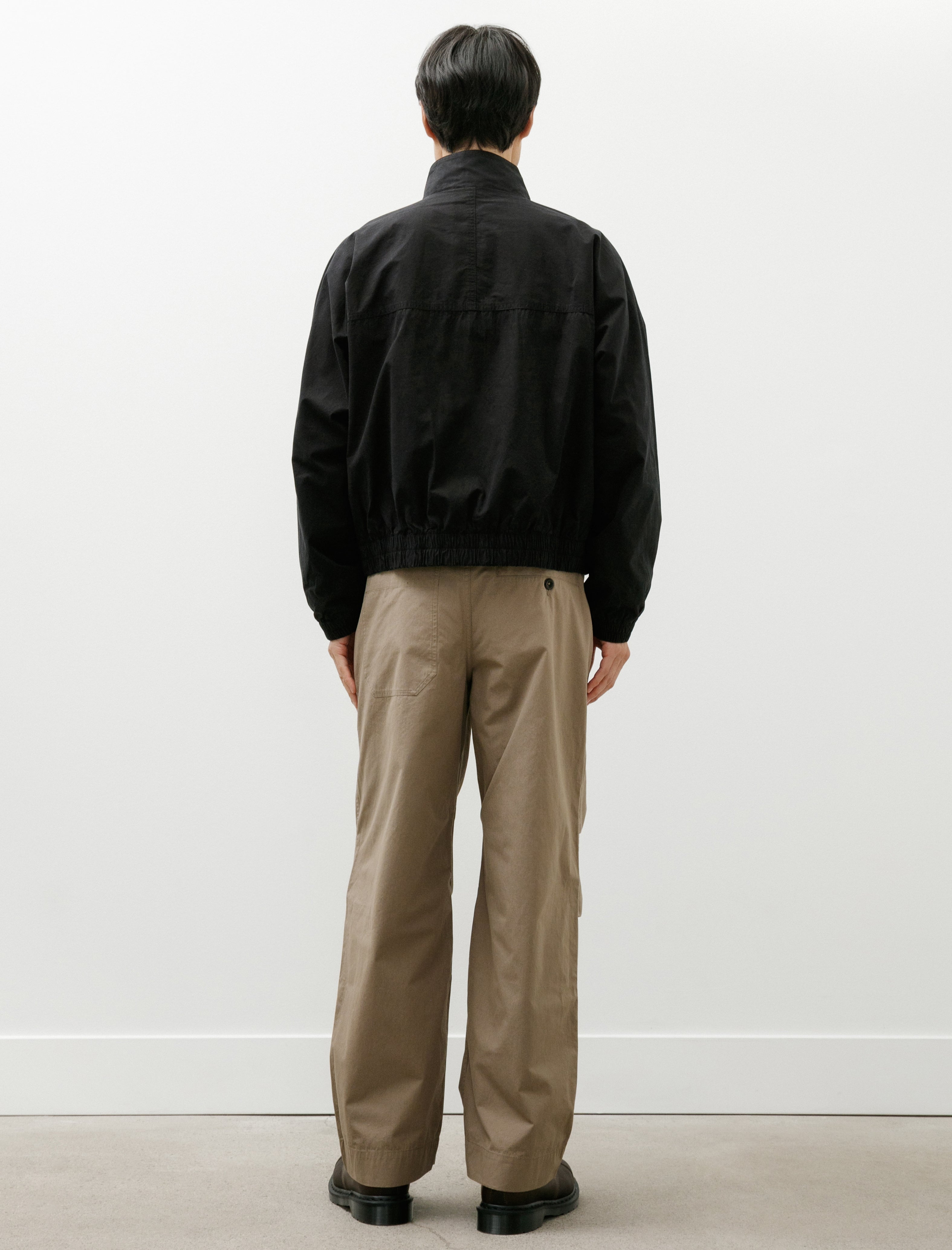 Margaret Howell MHL Track Jacket Crisp Cotton Poplin Black