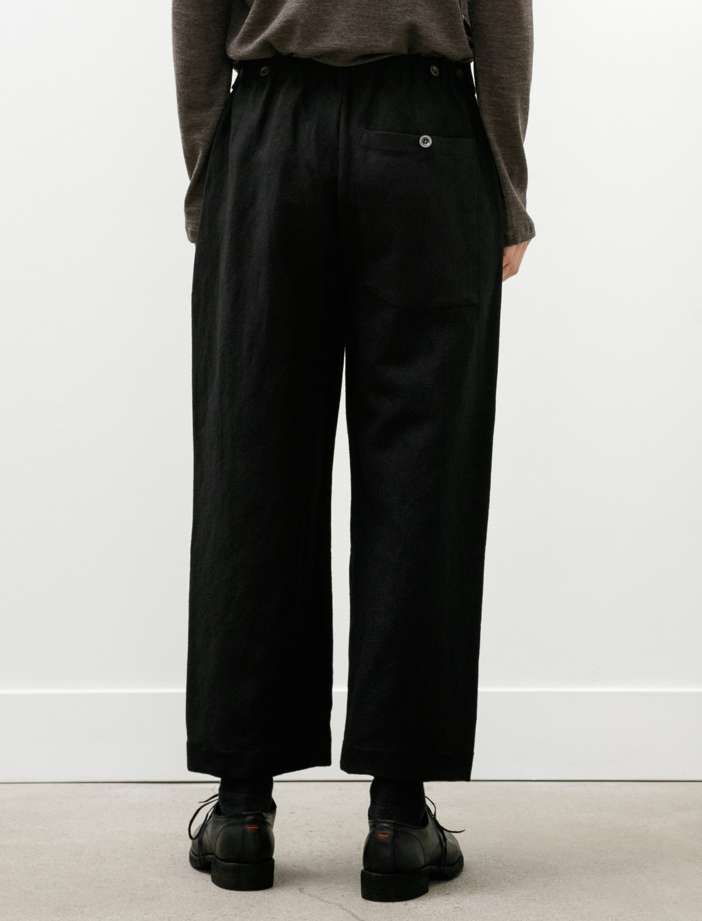 Sono Tatum Trousers Linen Wool Black