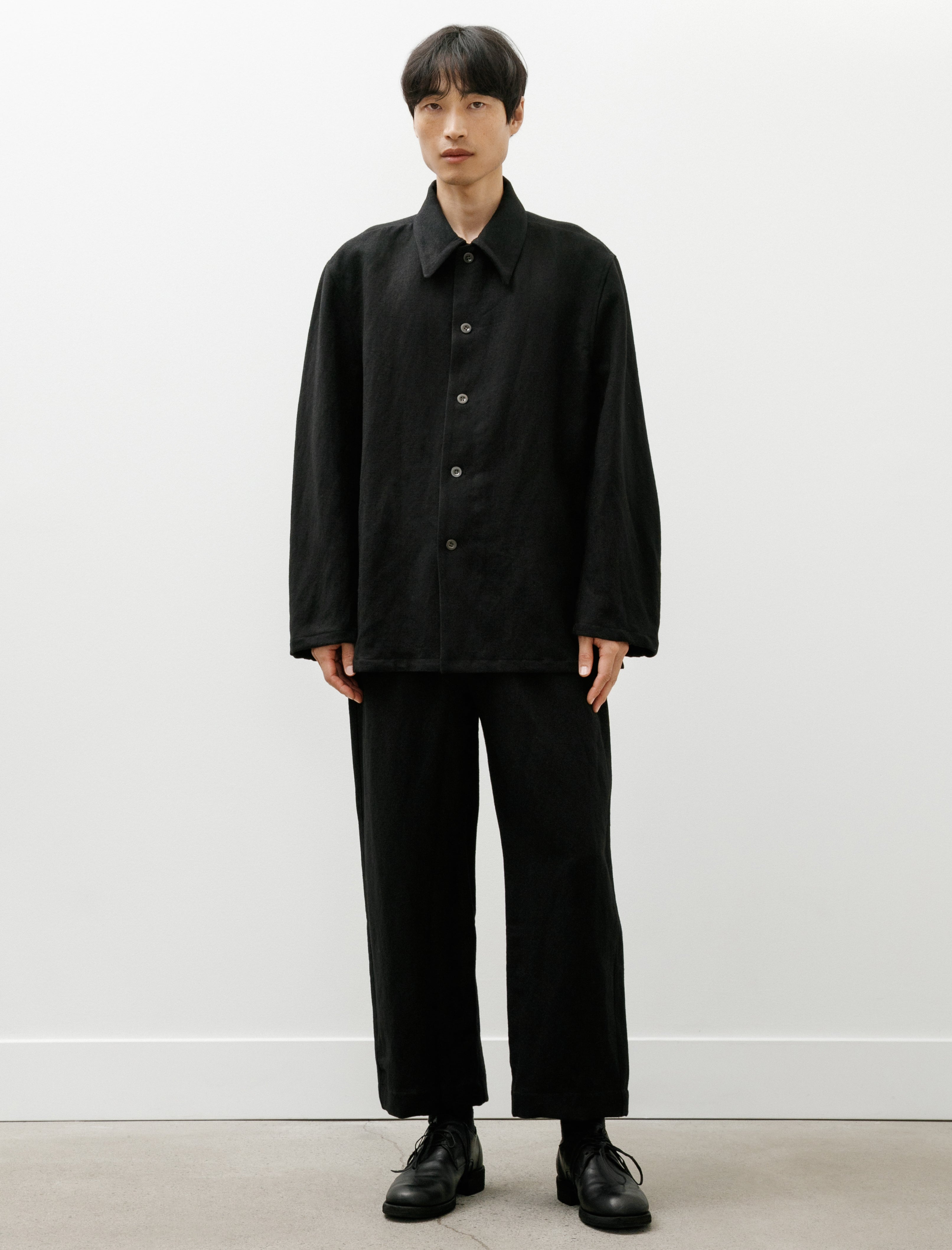 Sono Tatum Trousers Linen Wool Black