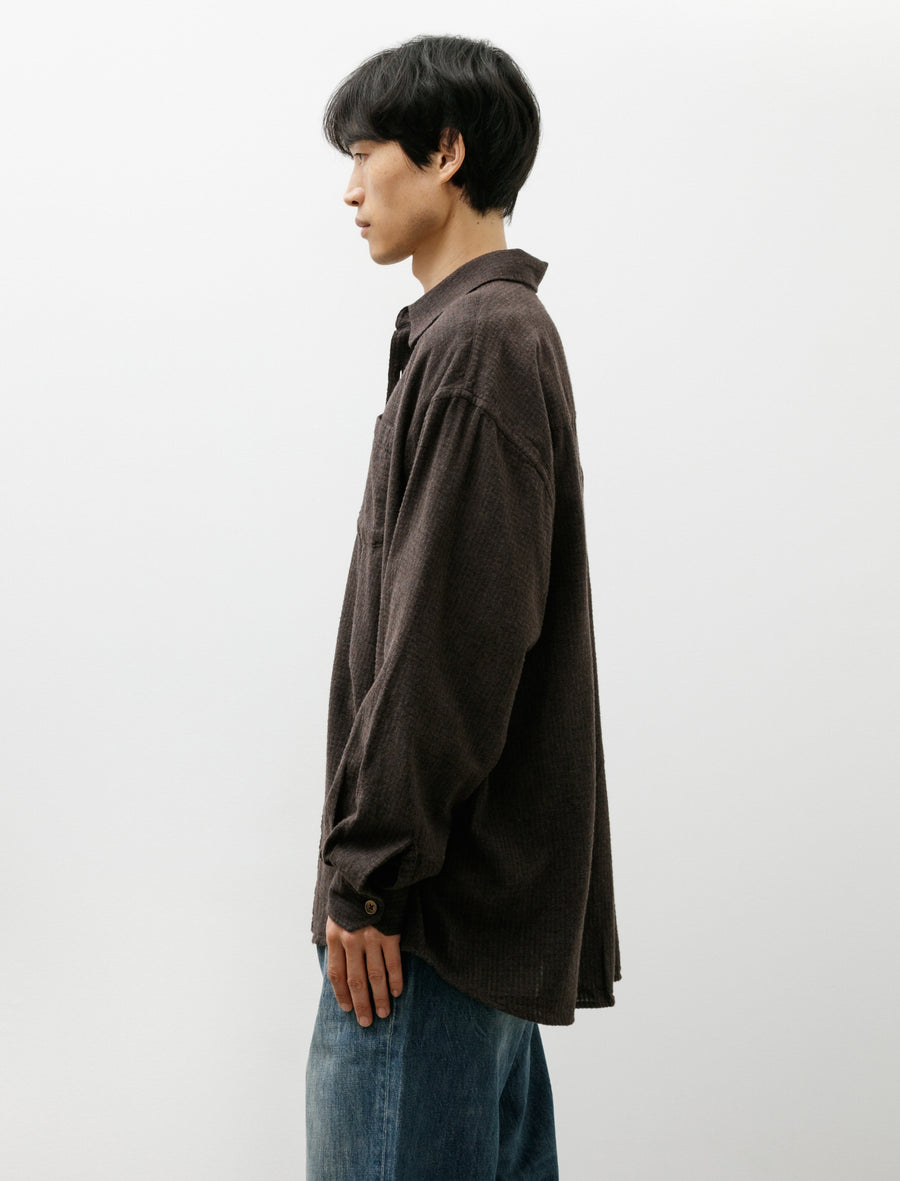 Borrowed Shirt Truffle Check Grid Cloth - Image 3