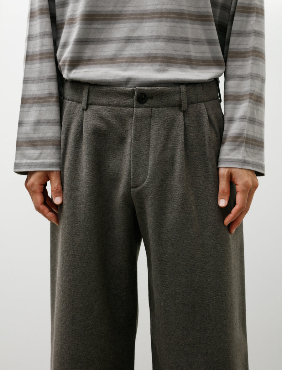 Bridge Chino Night Pine Fishbone Bound Wool - Image 7