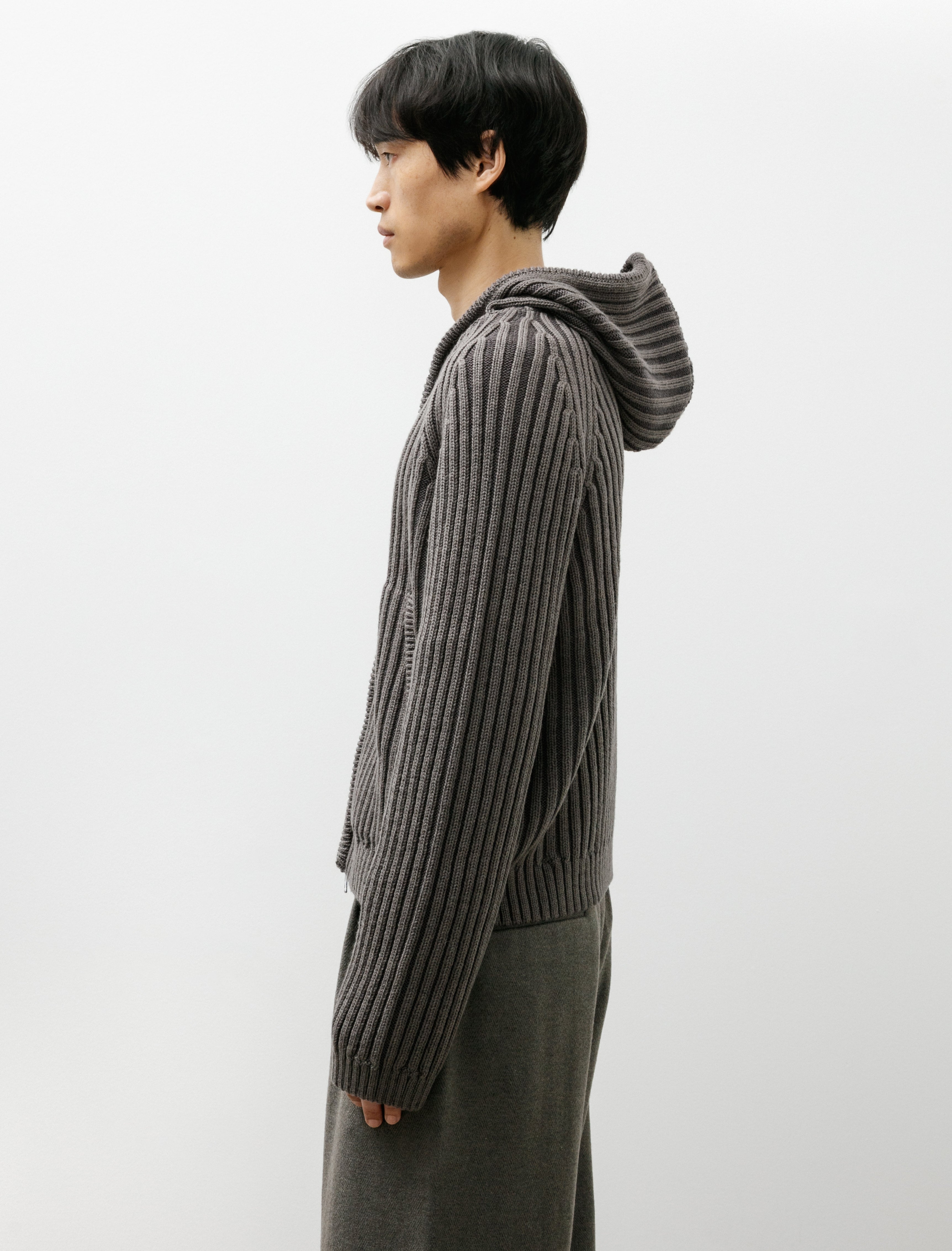 Our Legacy Level Hood Sage Stripe Dry Merino Wool