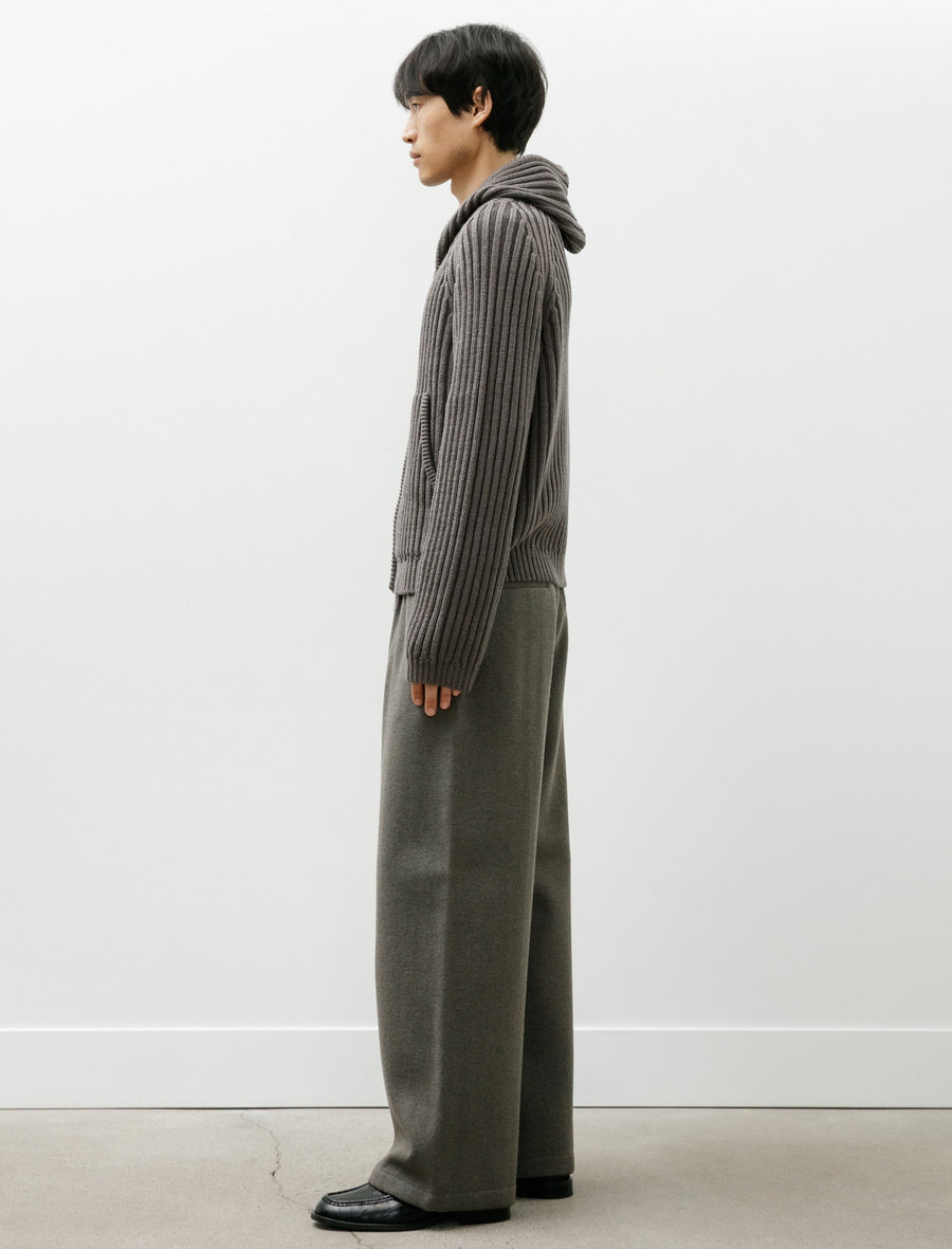 Level Hood Sage Stripe Dry Merino Wool - Image 6