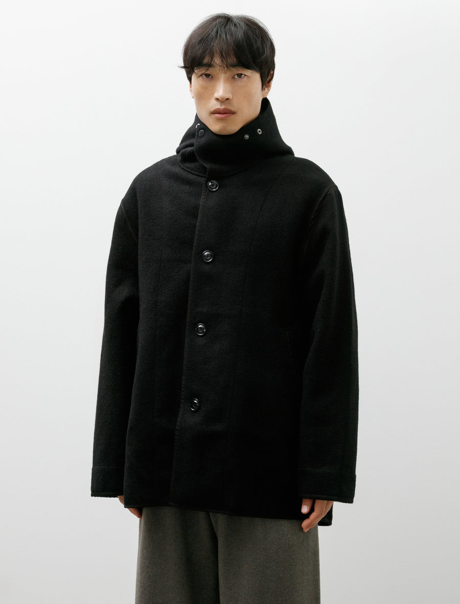 Liner Jacket Black Stamped Wool - Image 4