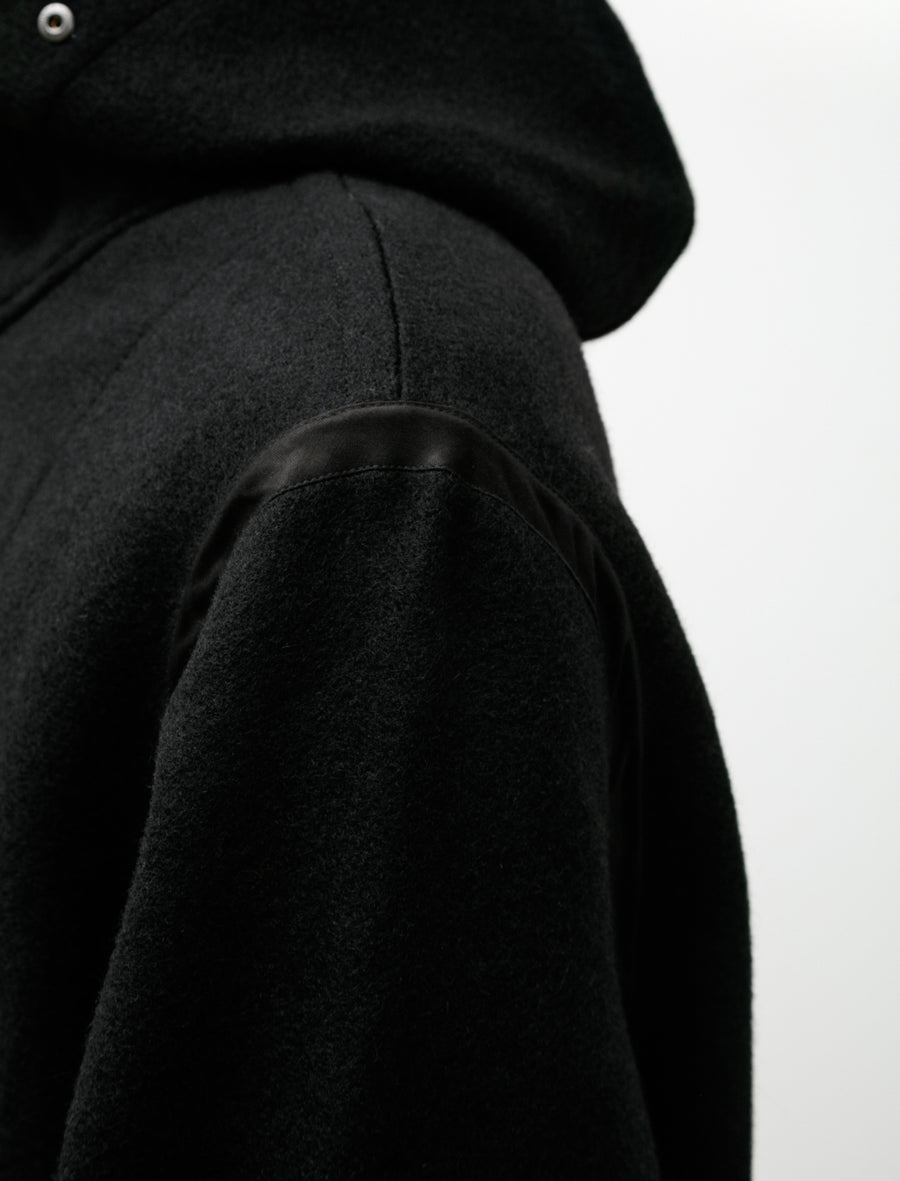 Liner Jacket Black Stamped Wool - Image 7