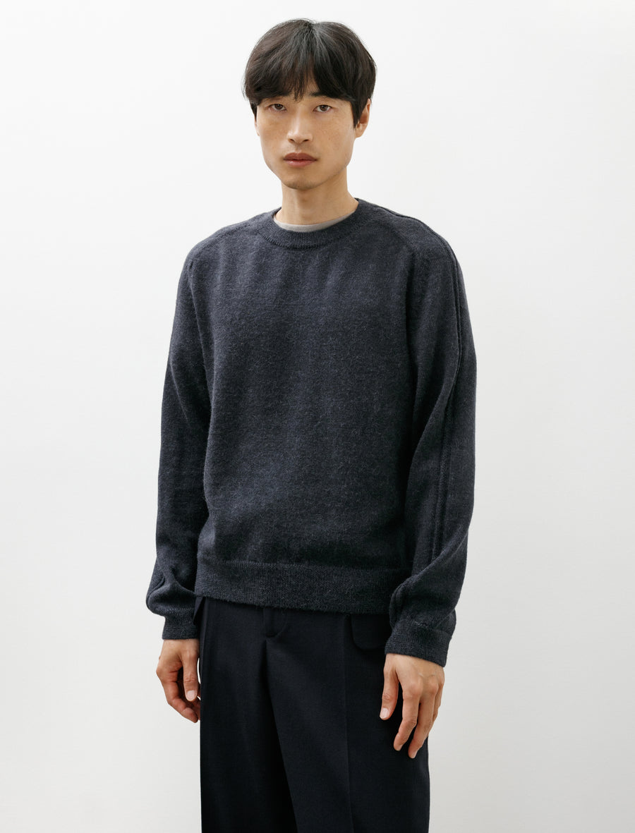 True Roundneck Charcoal Snug Alpaca Wool - Image 1